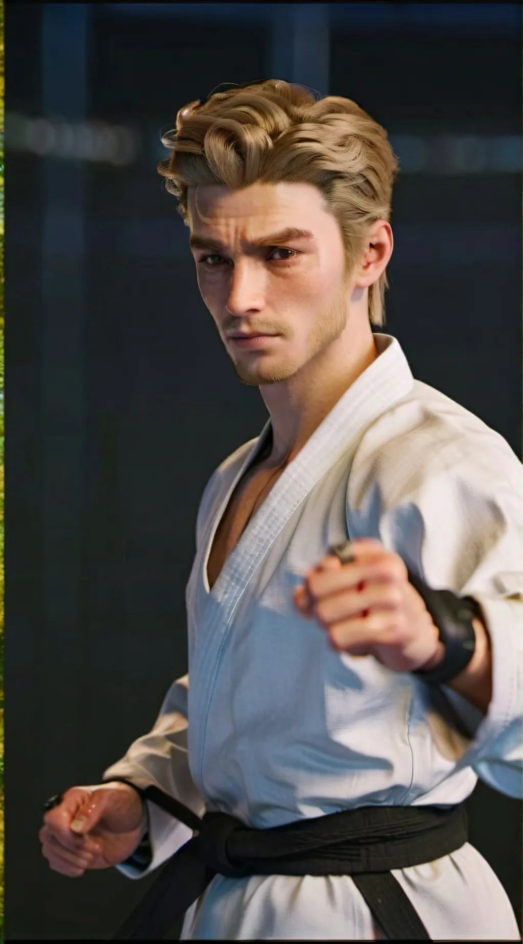 ai character: Johnny Lawrence  background