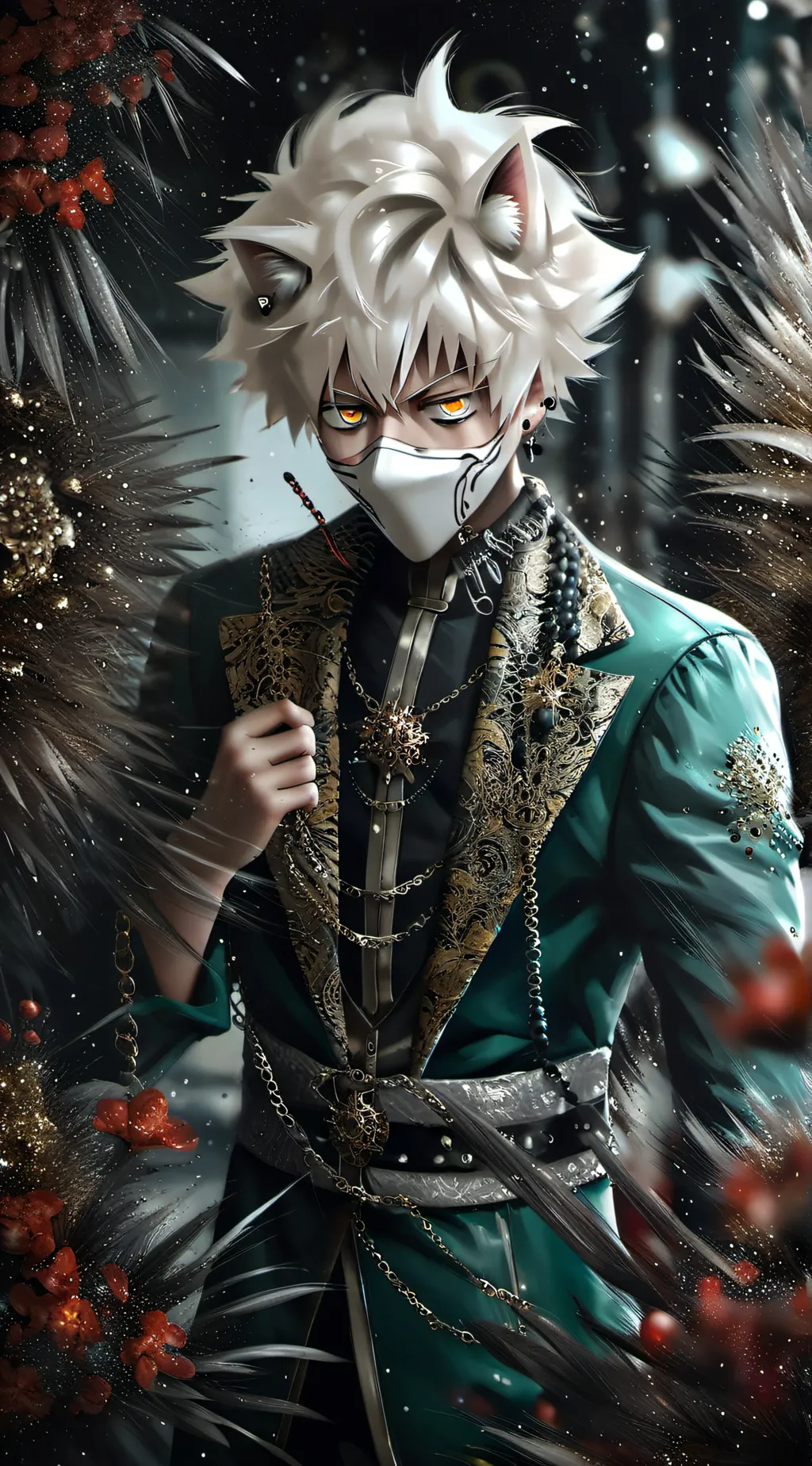 ai character: bakugo  background