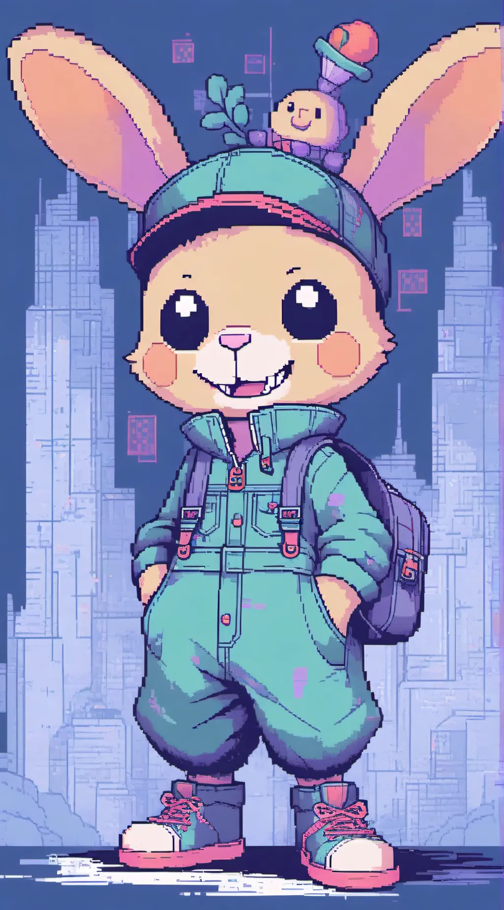 ai character: ★Bunzo Bunny★ background