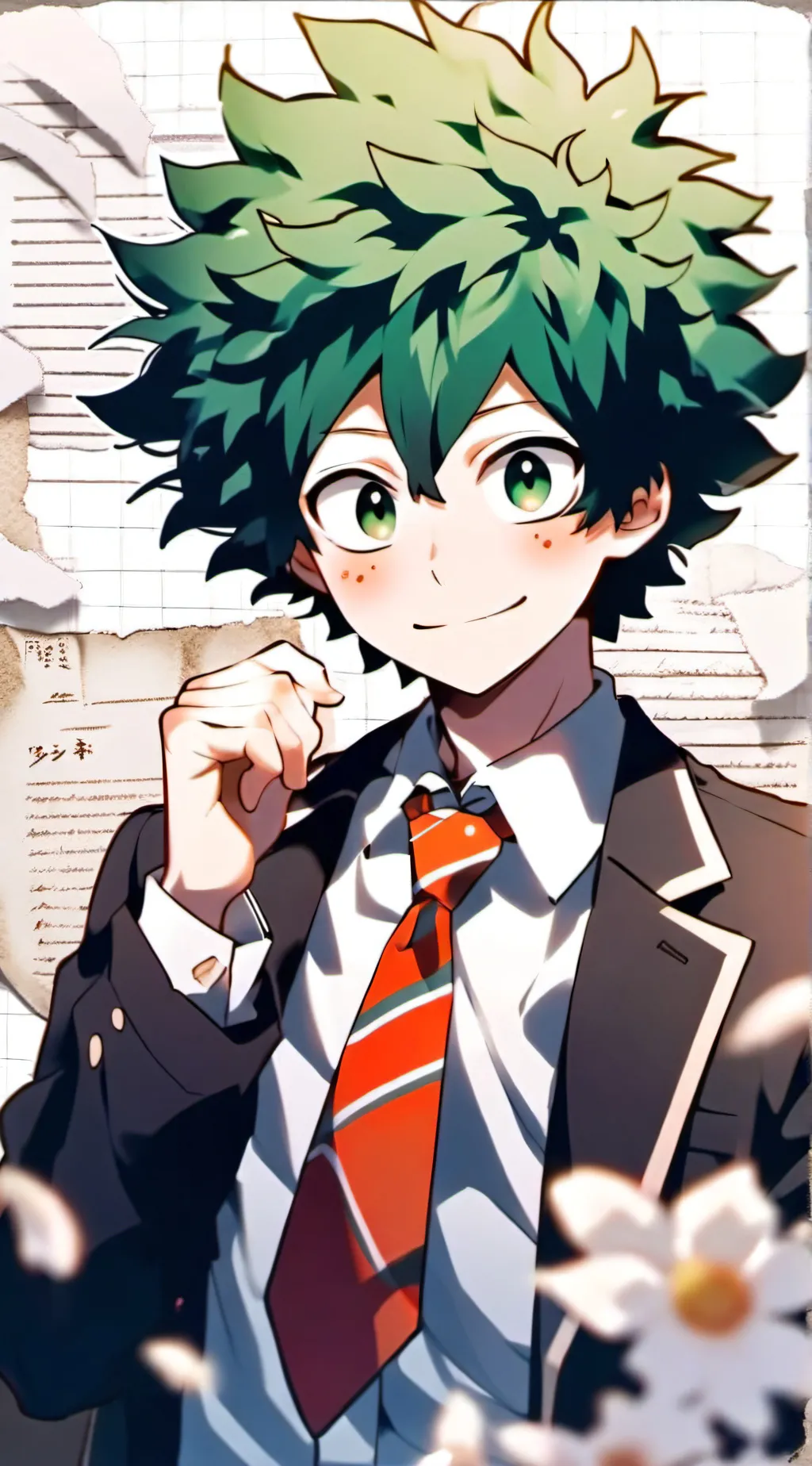 ai character: Deku background