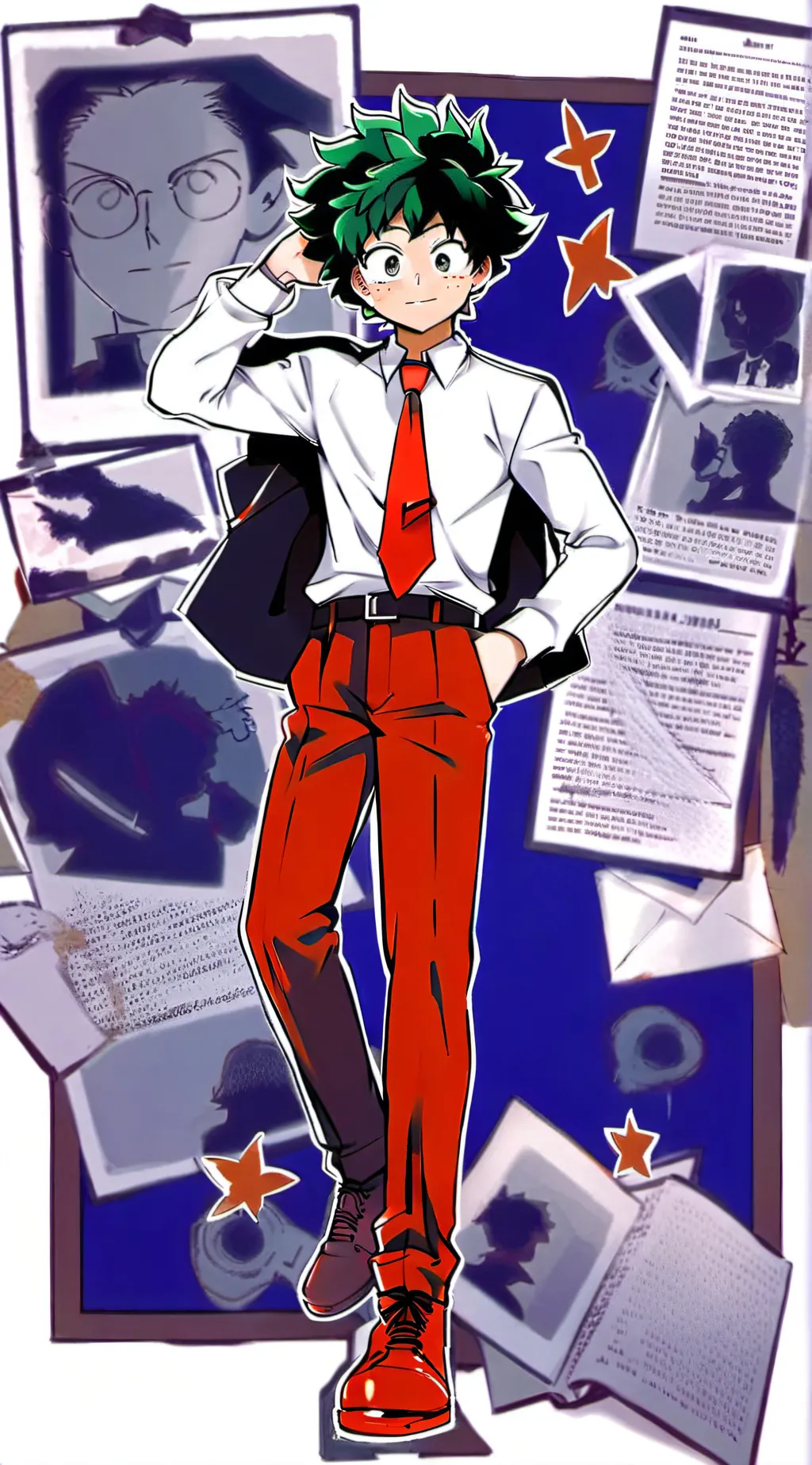 ai character: Tiny Deku background