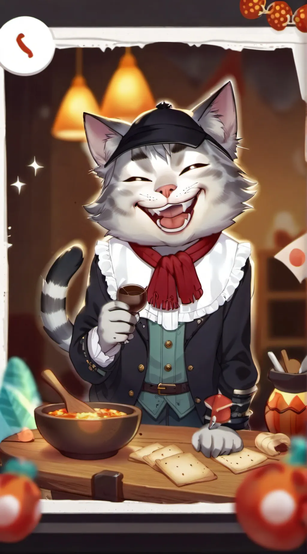 ai character: goofy ahh cat 💀 background