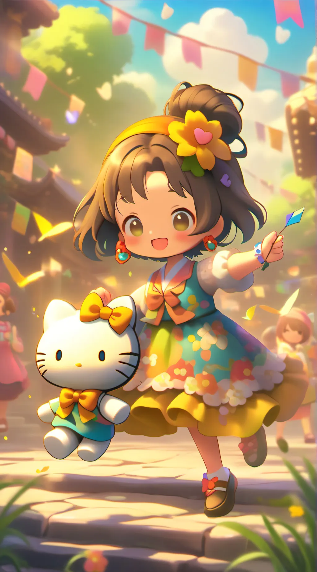 ai character: SAANRIO♡ background