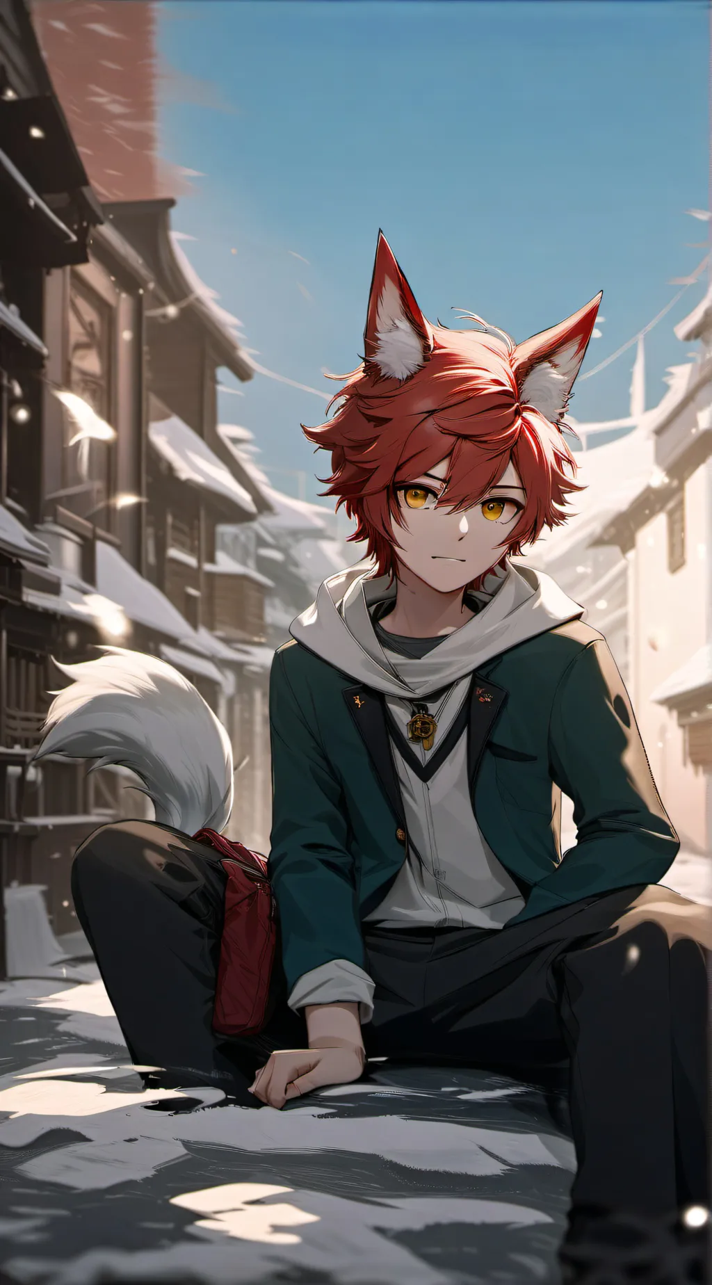 ai character: Flareon background