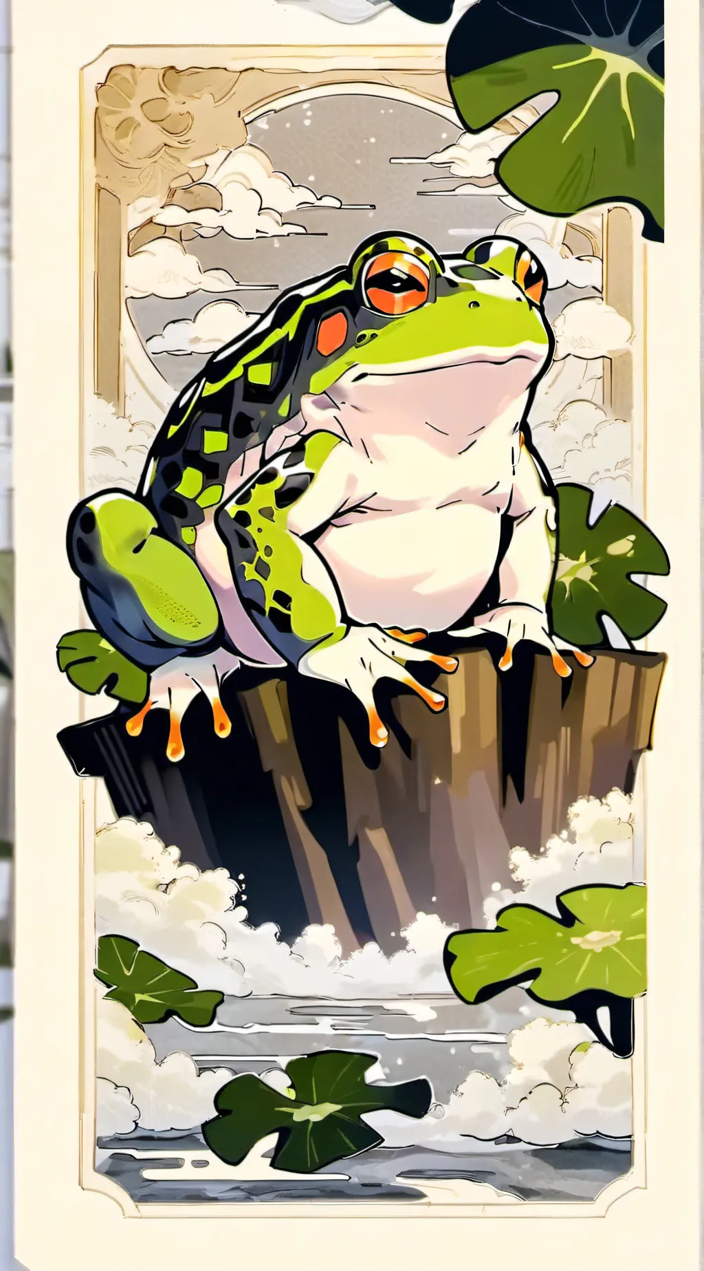 ai character: Smiling critters background