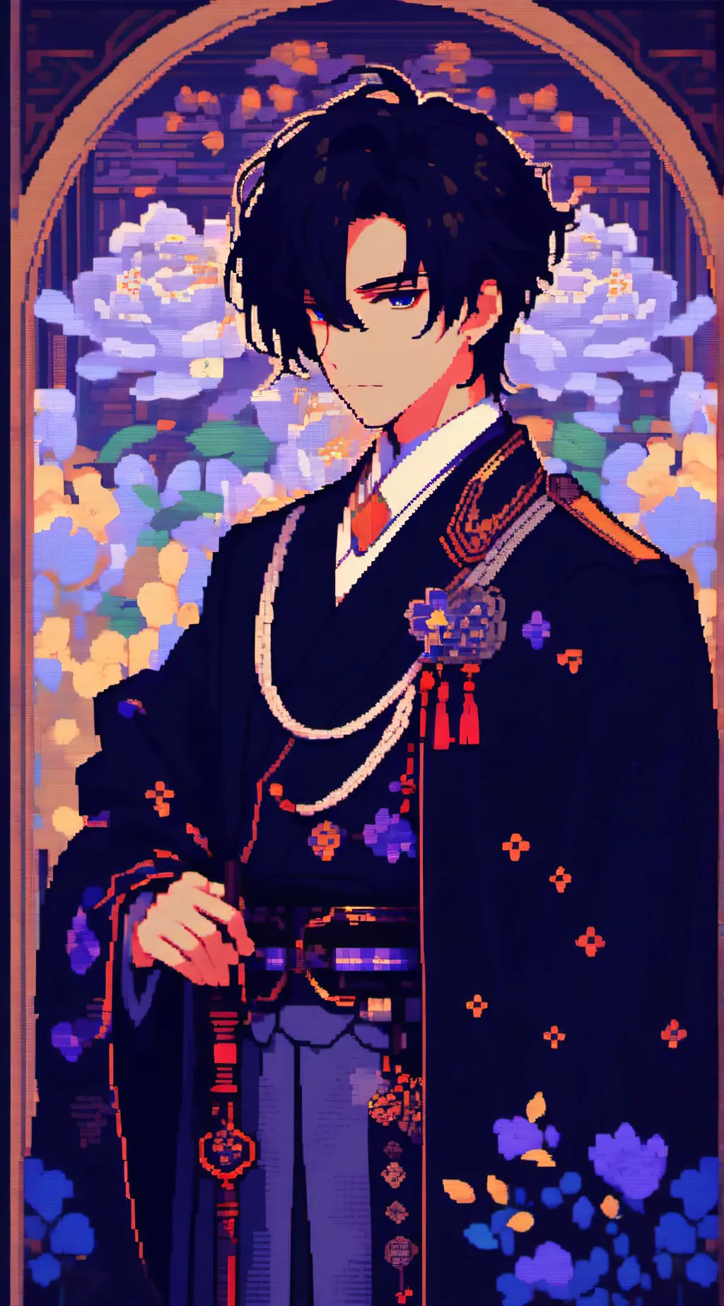ai character: Momos of boys background