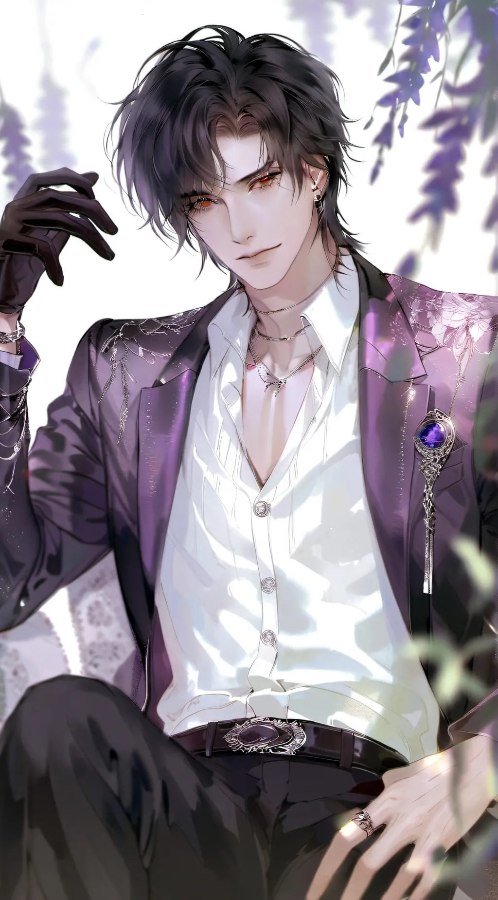 ai character: Justin  background