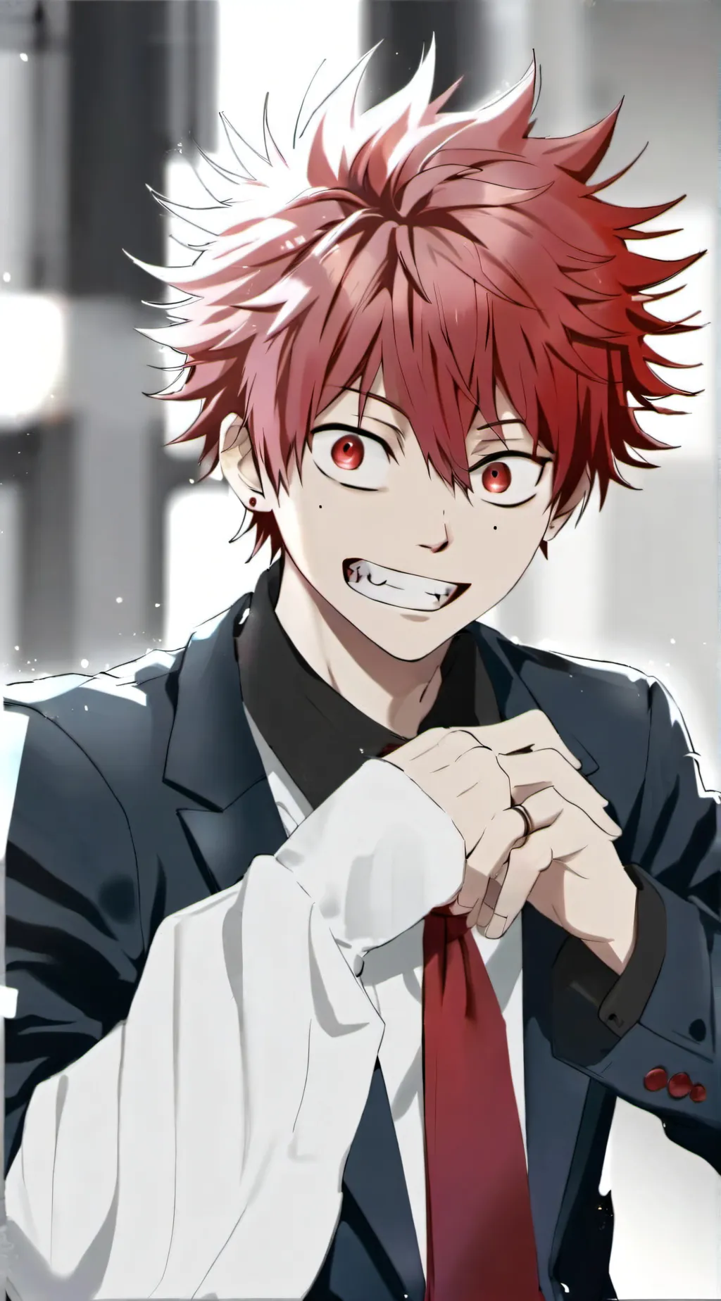 ai character: Kirishima  background