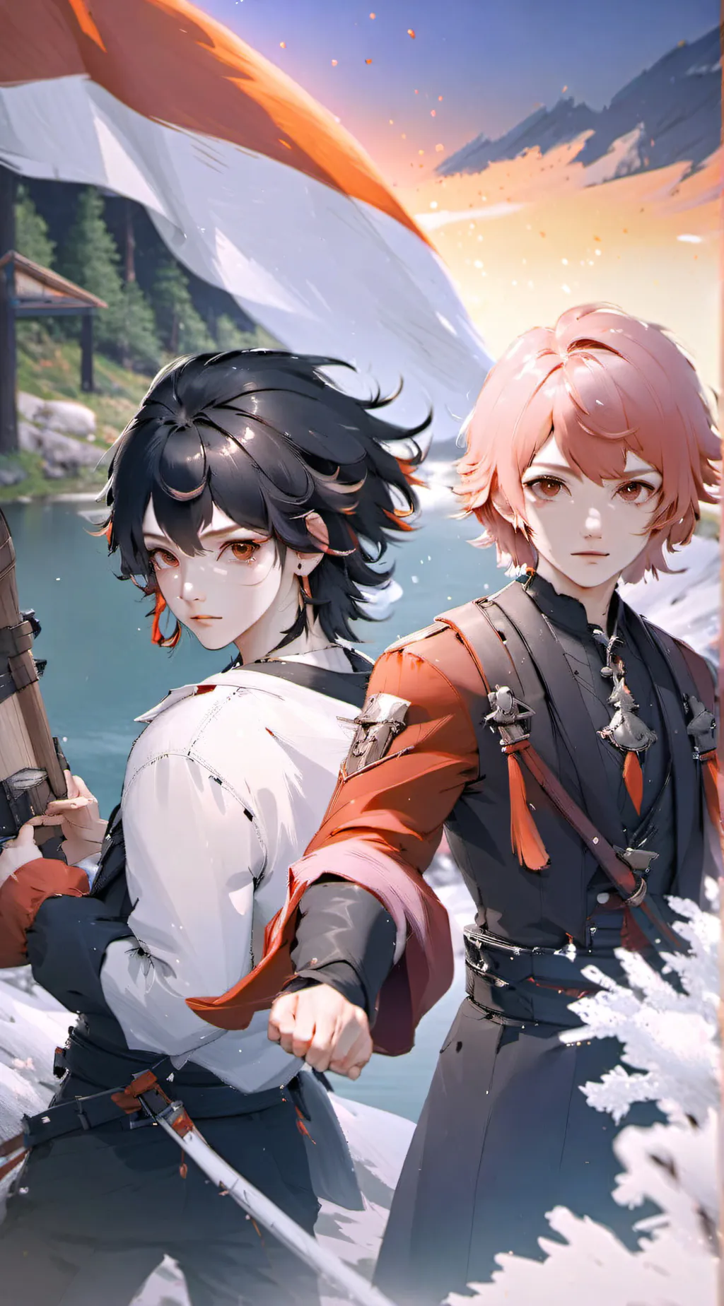 ai character: Jay,Carl,Mark,Jin background