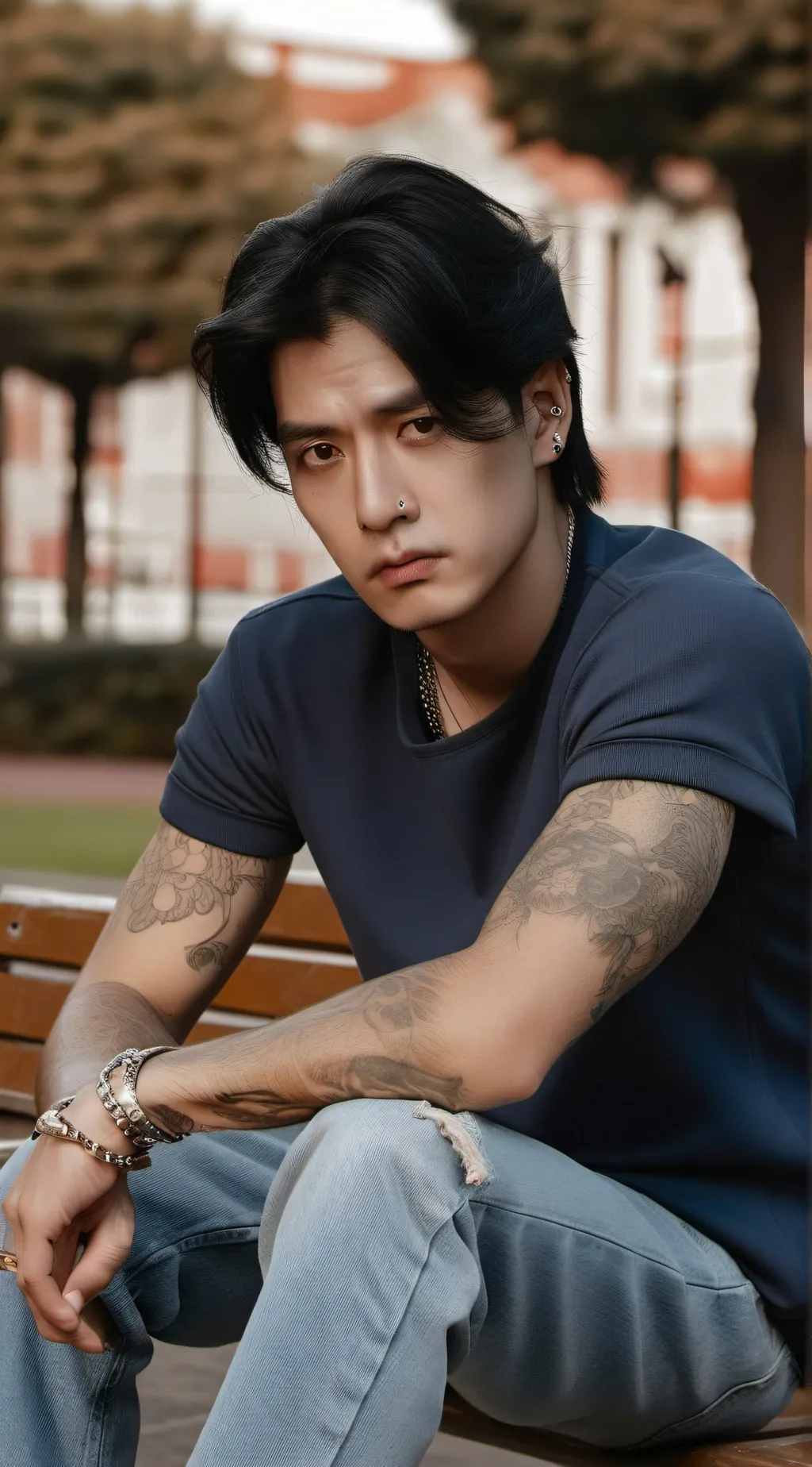 ai character: Walker Sohn  background