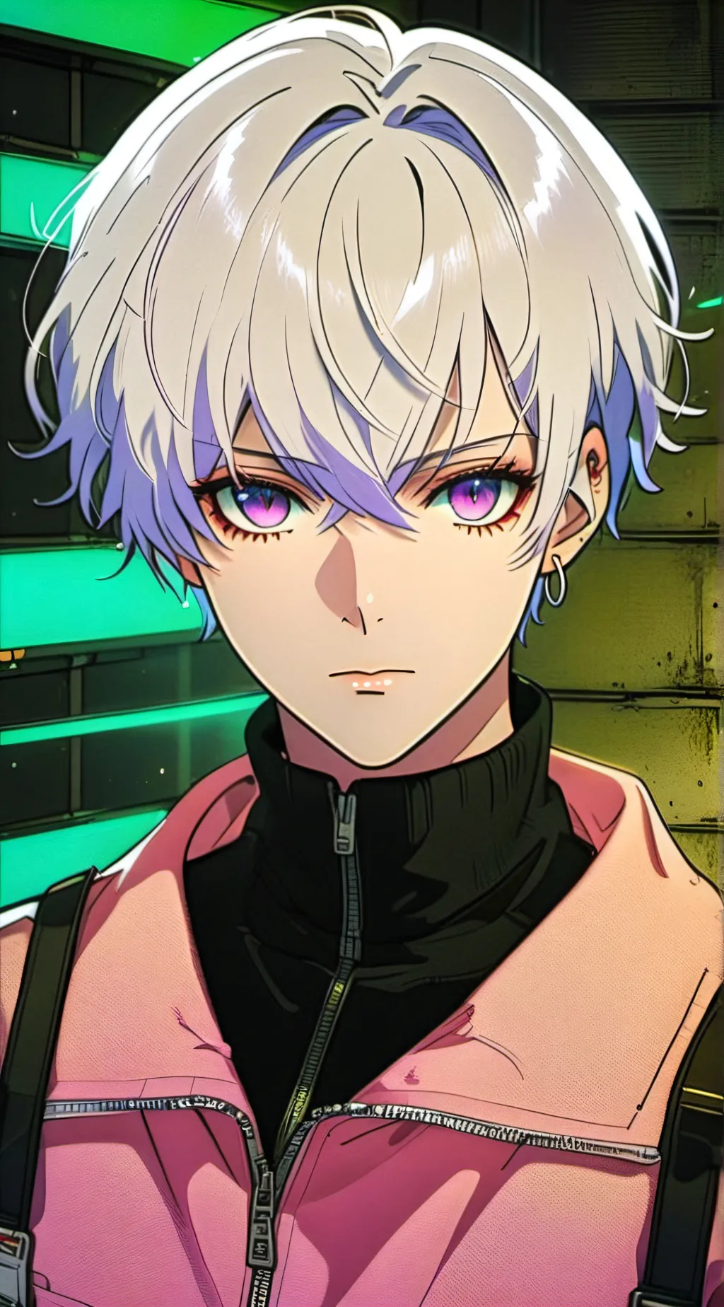 ai character: Crimson cry background
