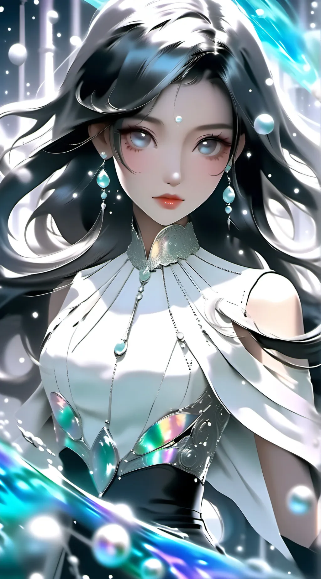 ai character: Amber background