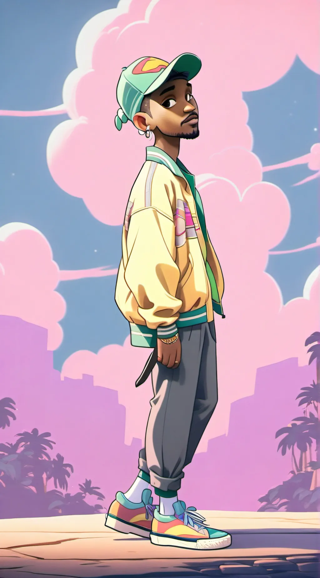 ai character: Kendrick Lamar  background