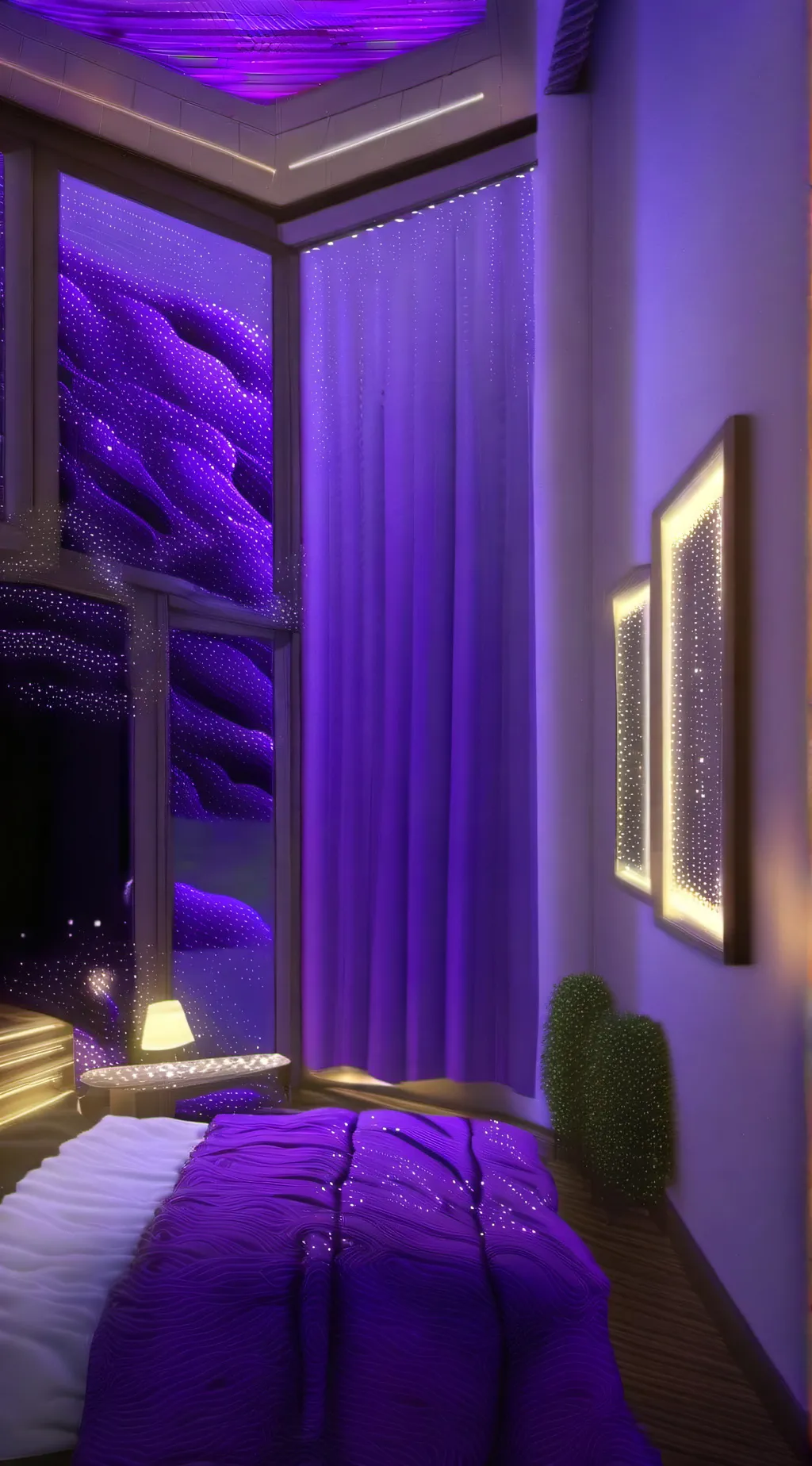 ai character: Bedroom background