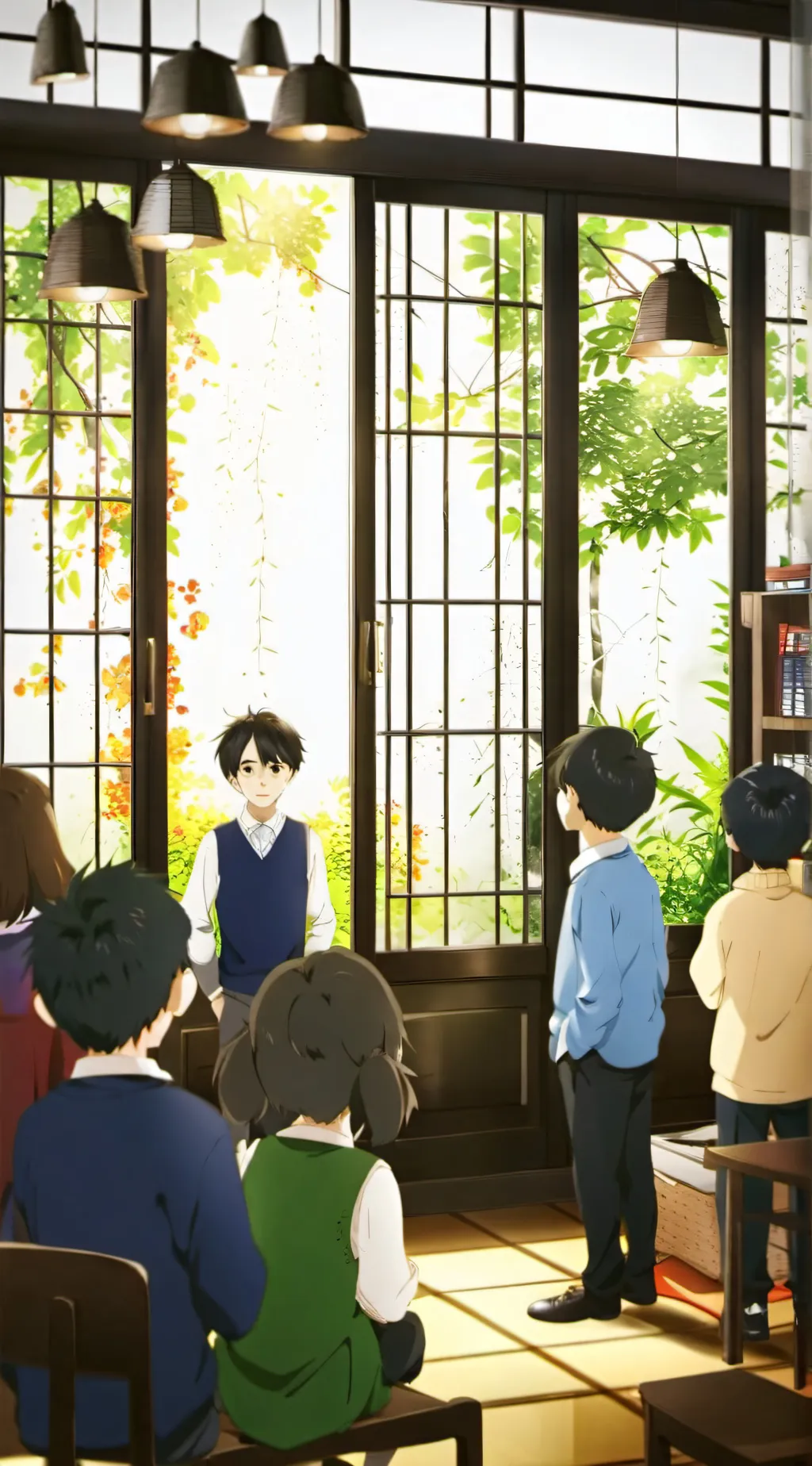 ai character: class room background