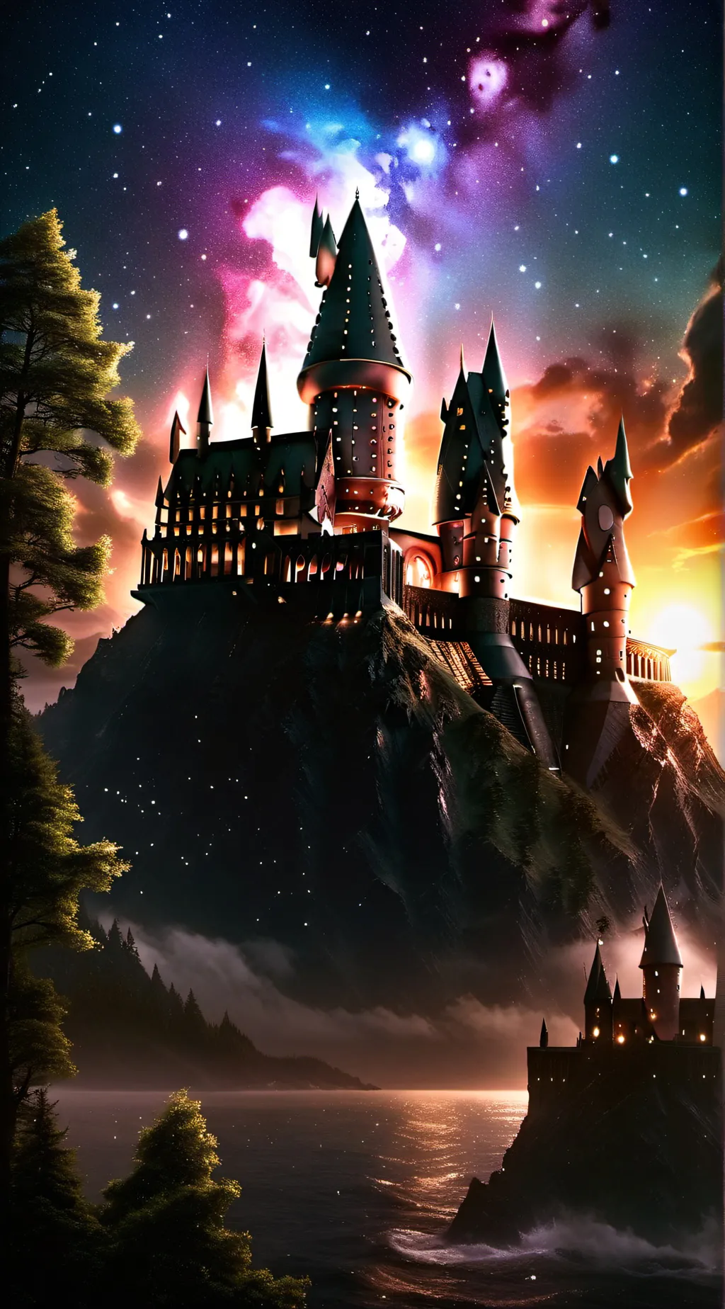 ai character: Hogwarts background