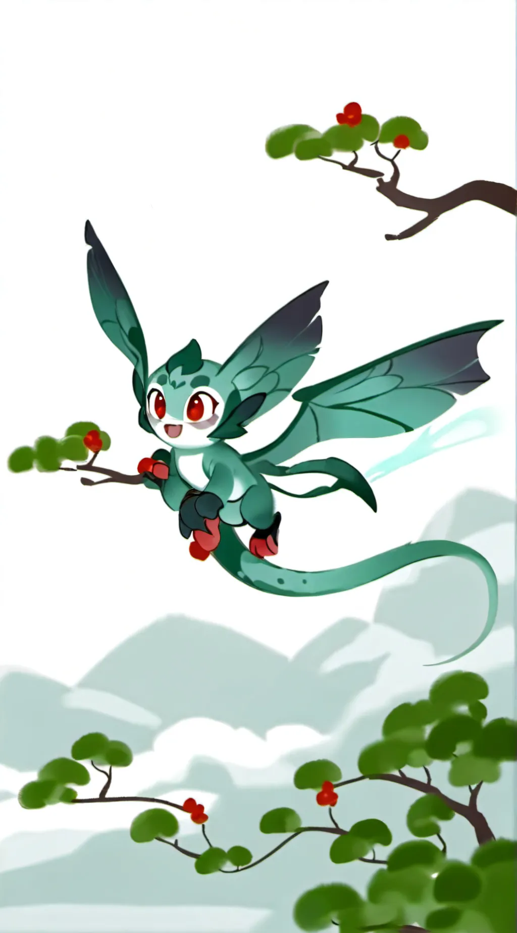 ai character: dragon background