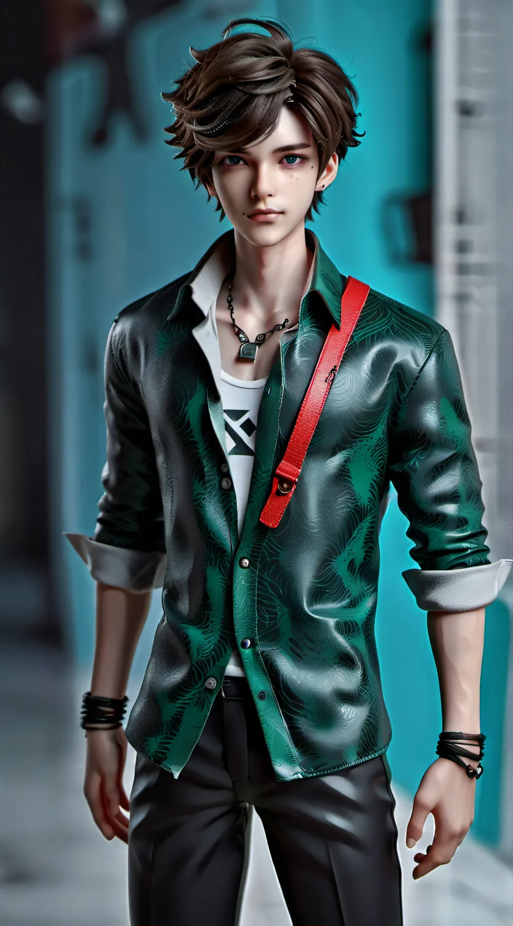 ai character: Lucas  background