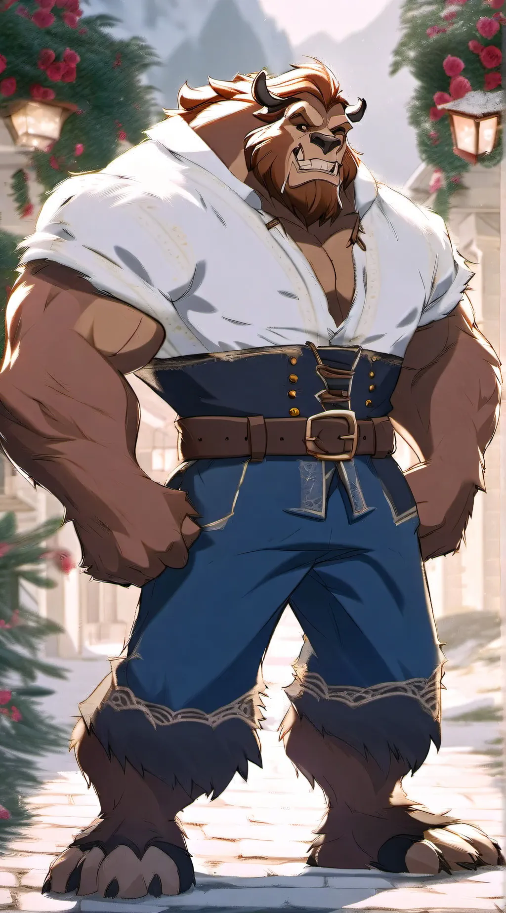 ai character: Beast background