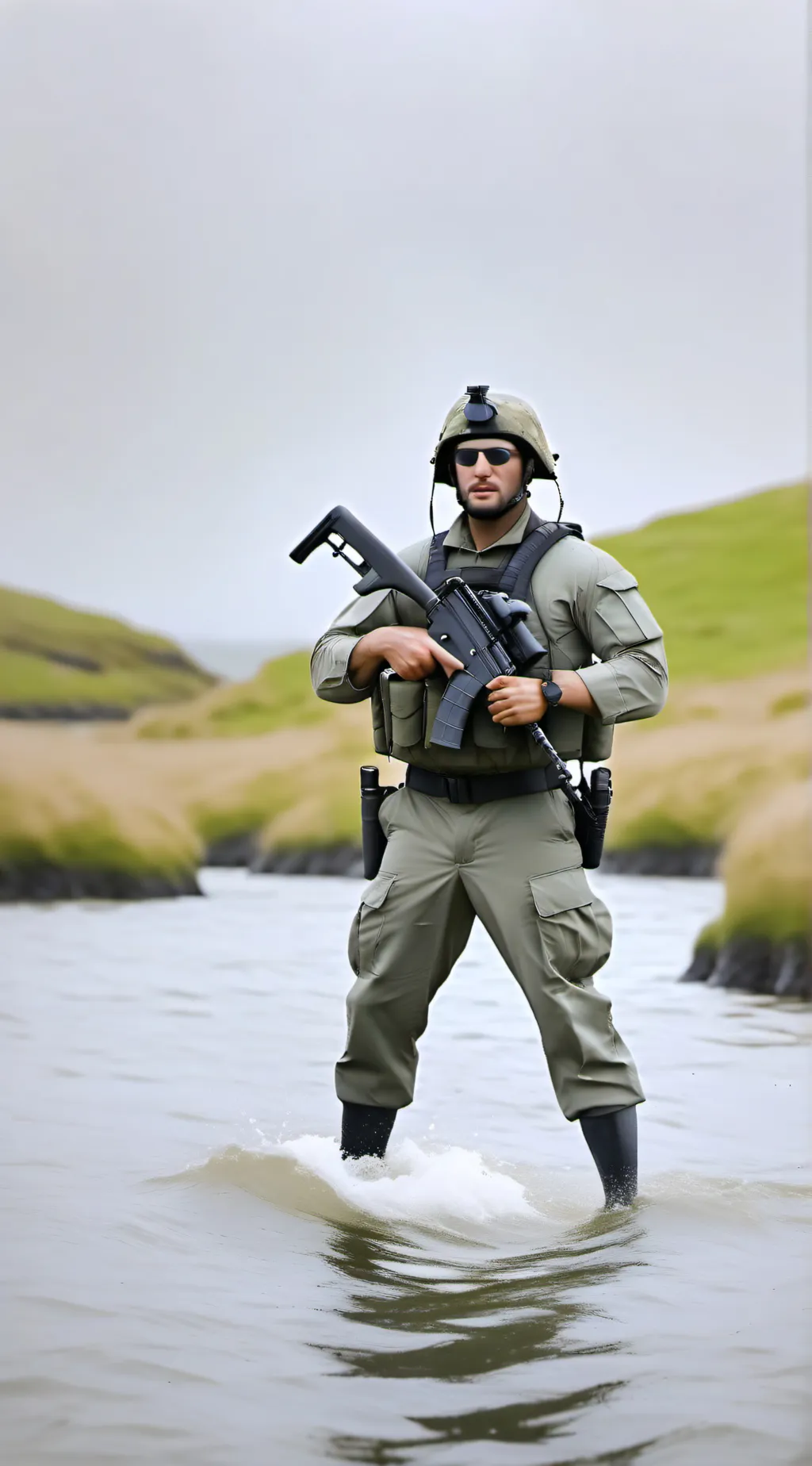 ai character: Falkland island wa background