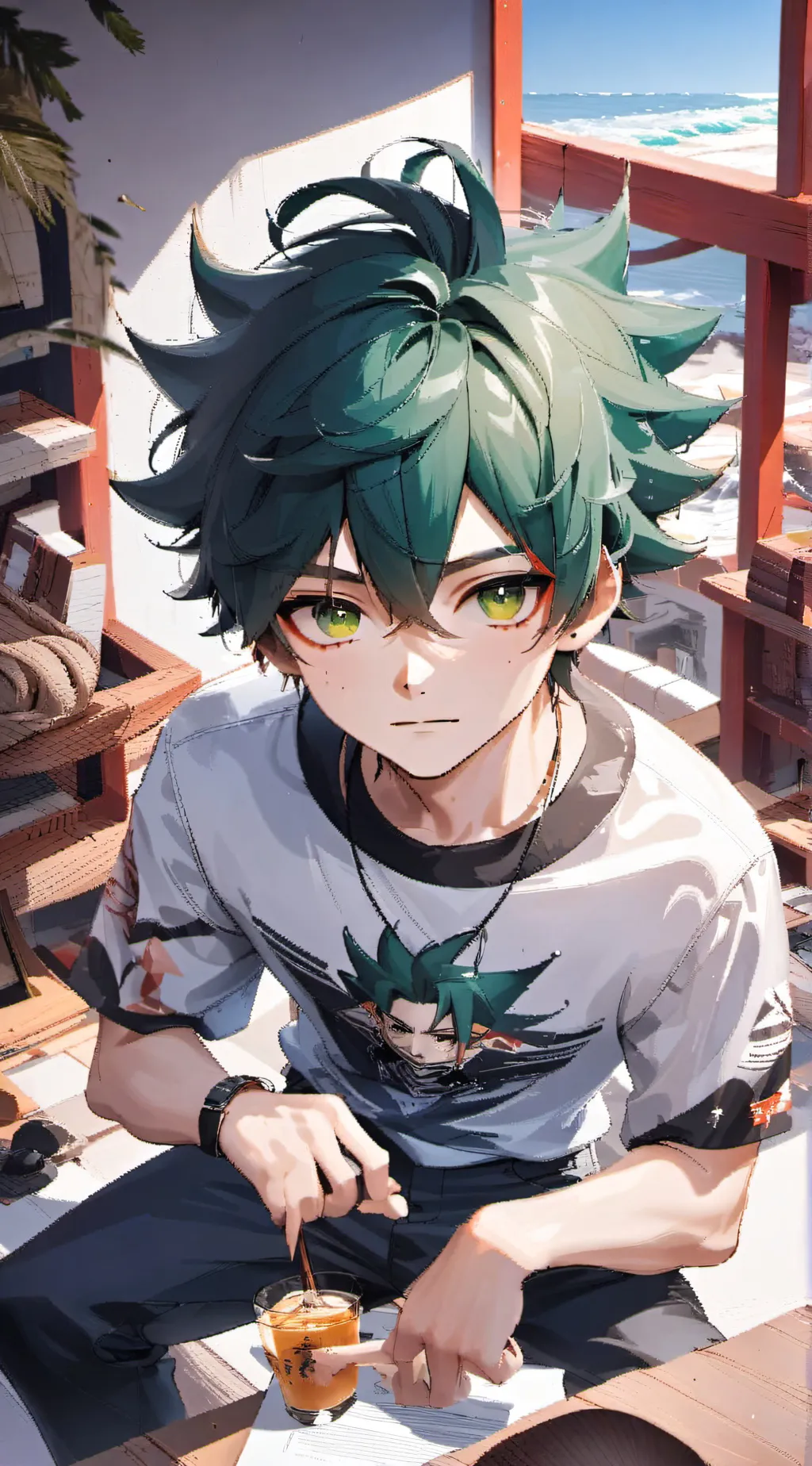 ai character: deku background