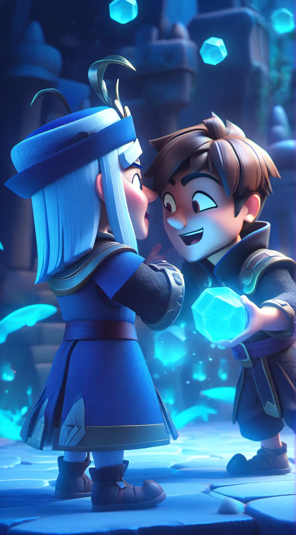 ai character: Blitzø  background