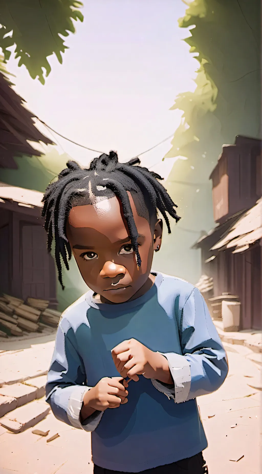 ai character: Kendall West background