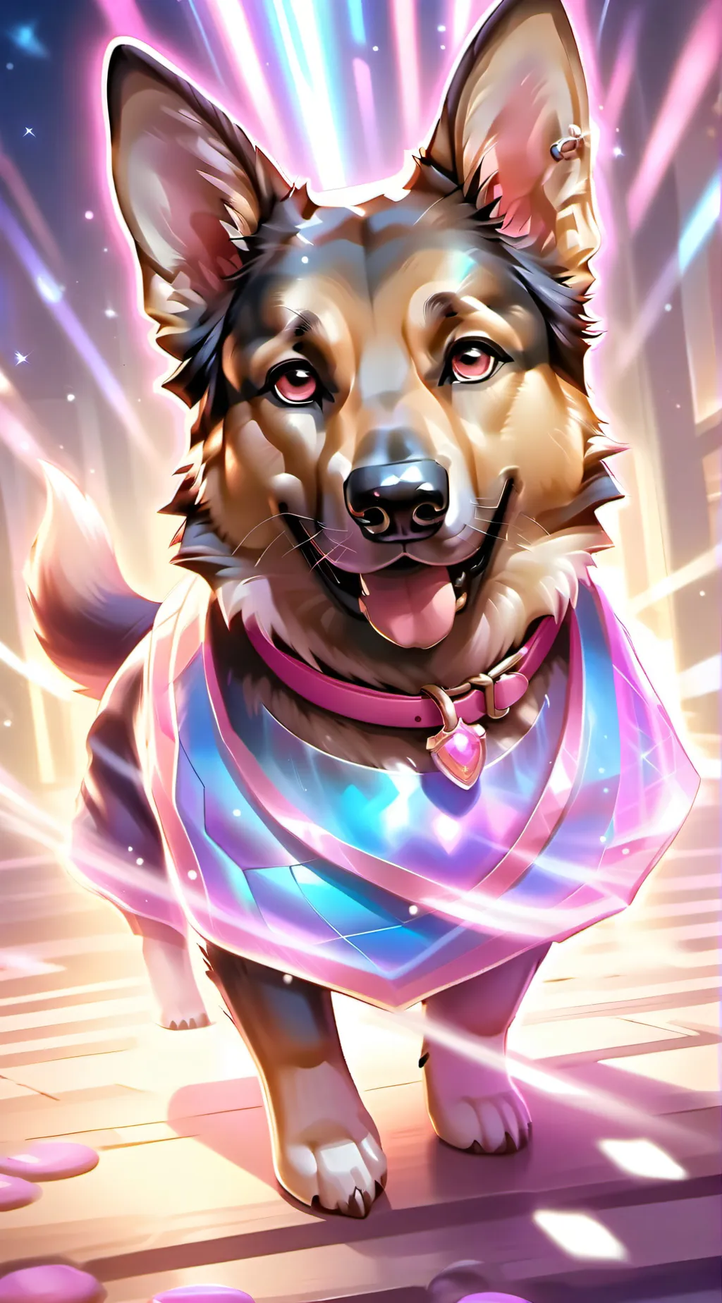 ai character: Luna background