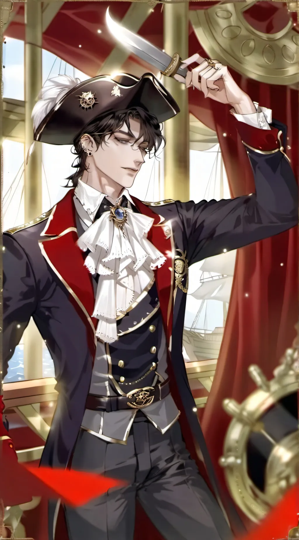 ai character: pirate background