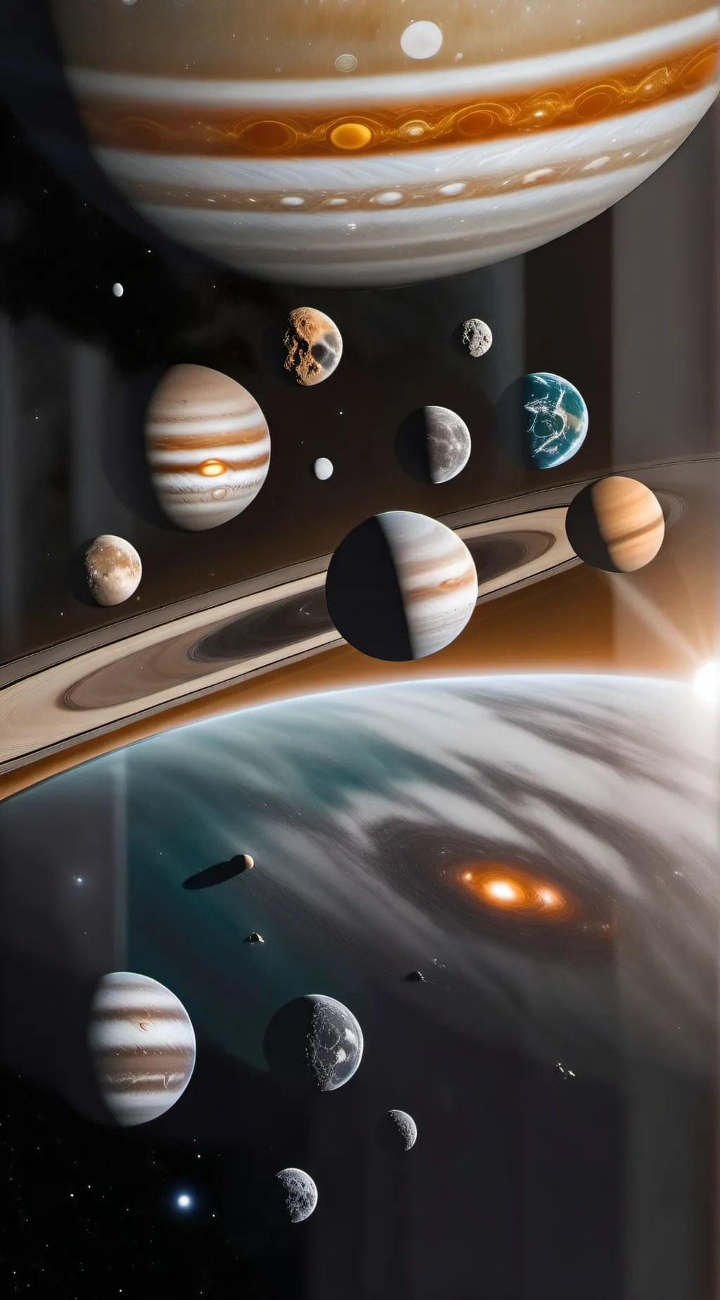 ai character: Solar system background
