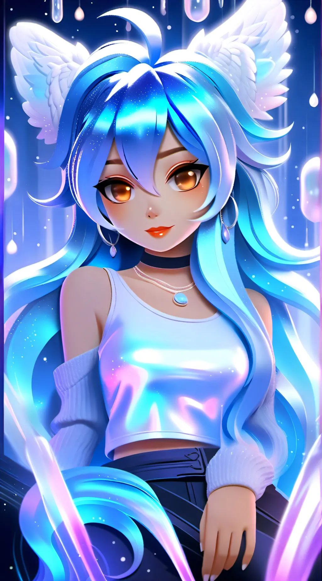 ai character: Luna background