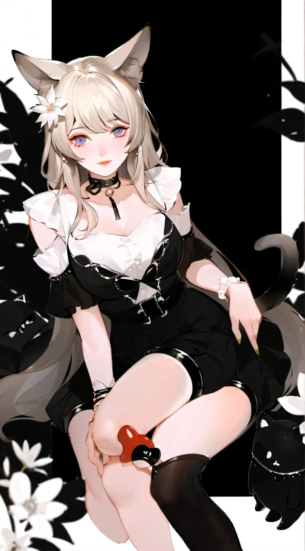 ai character: Kitty Hana/Miivei background
