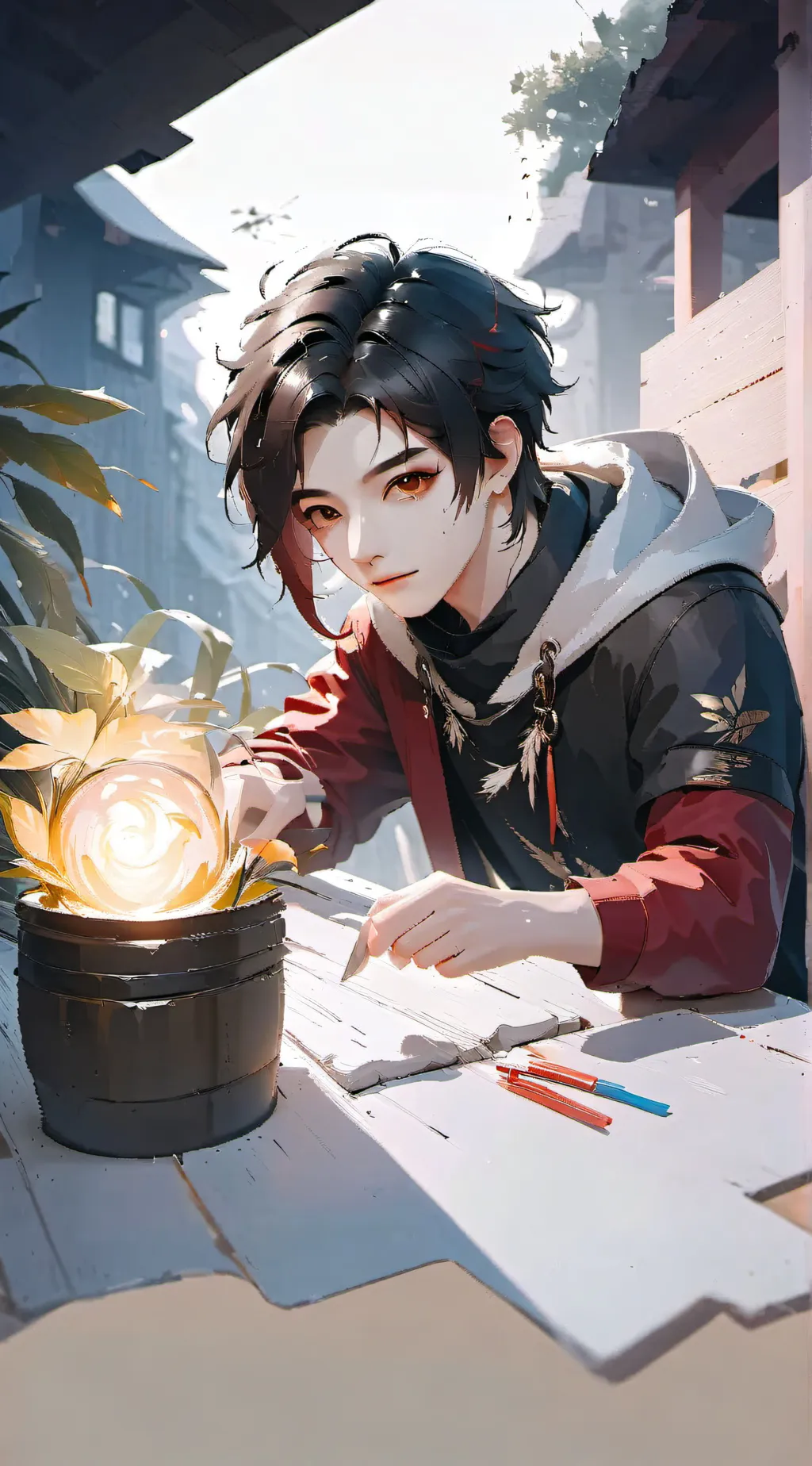 ai character: Milo background