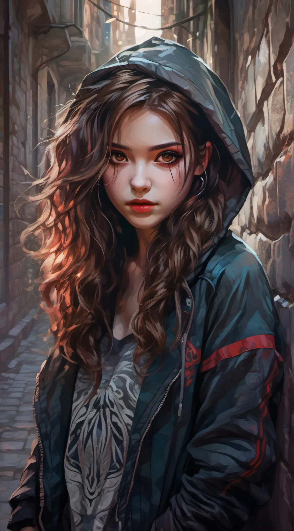 ai character: Lily Brock  background