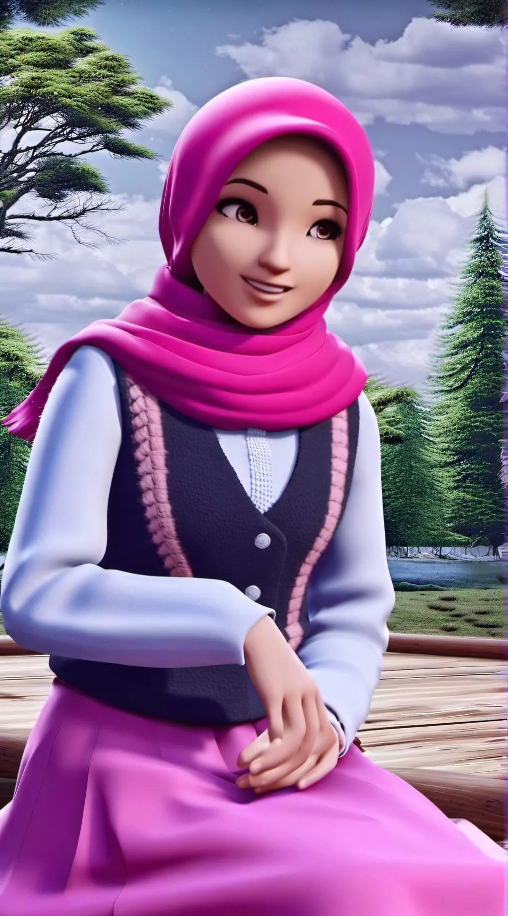 ai character: Yaya (Boboiboy) background
