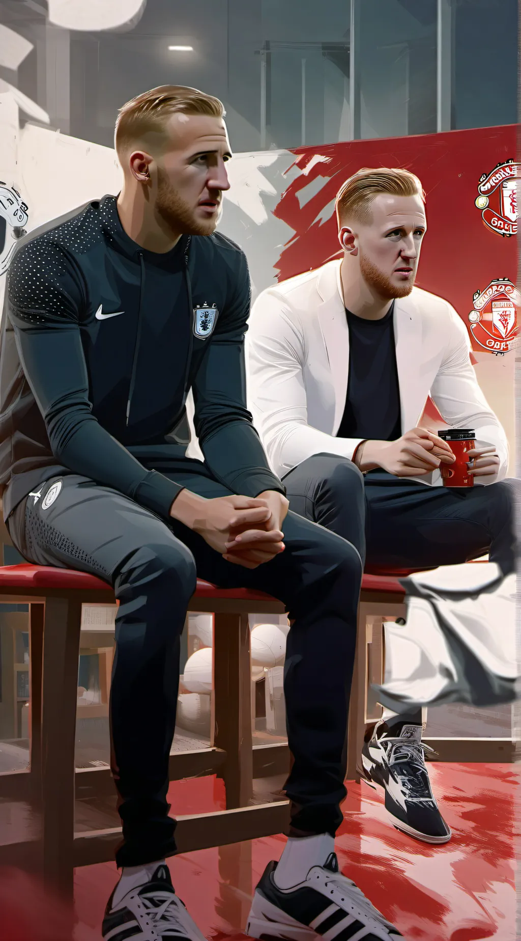 ai character: harry  and Jordan  background