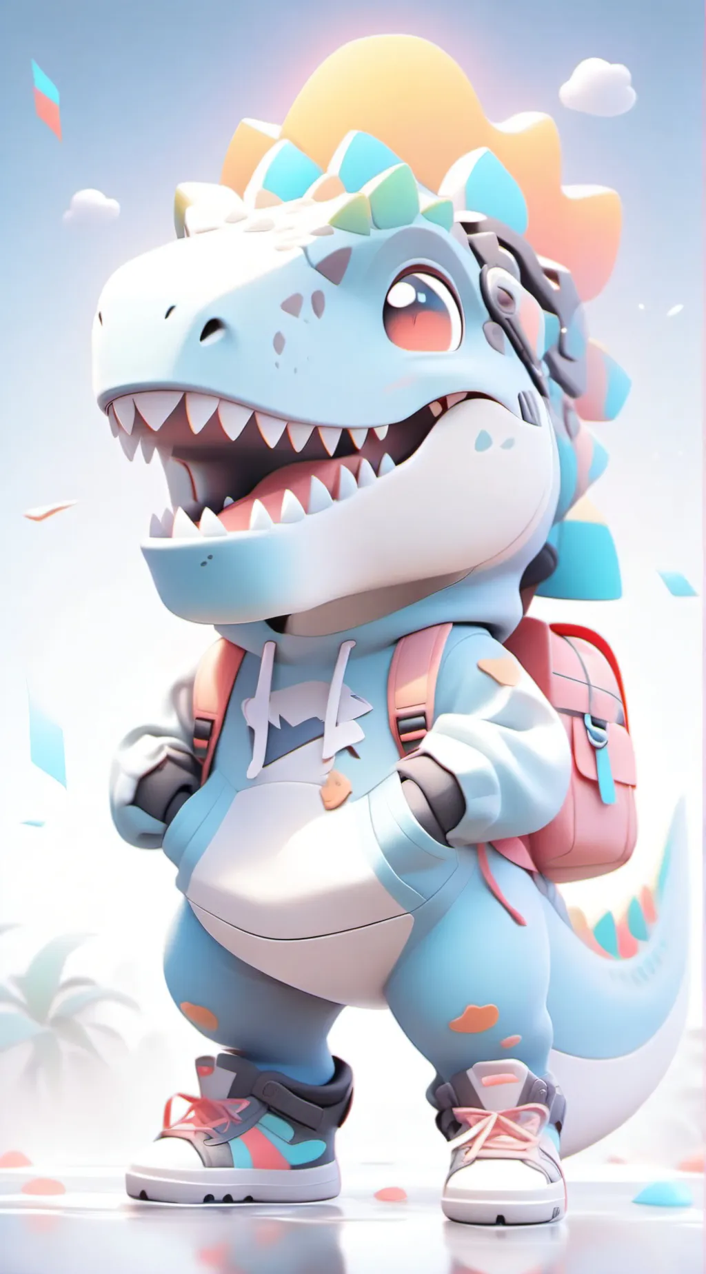 ai character: T Rex  background