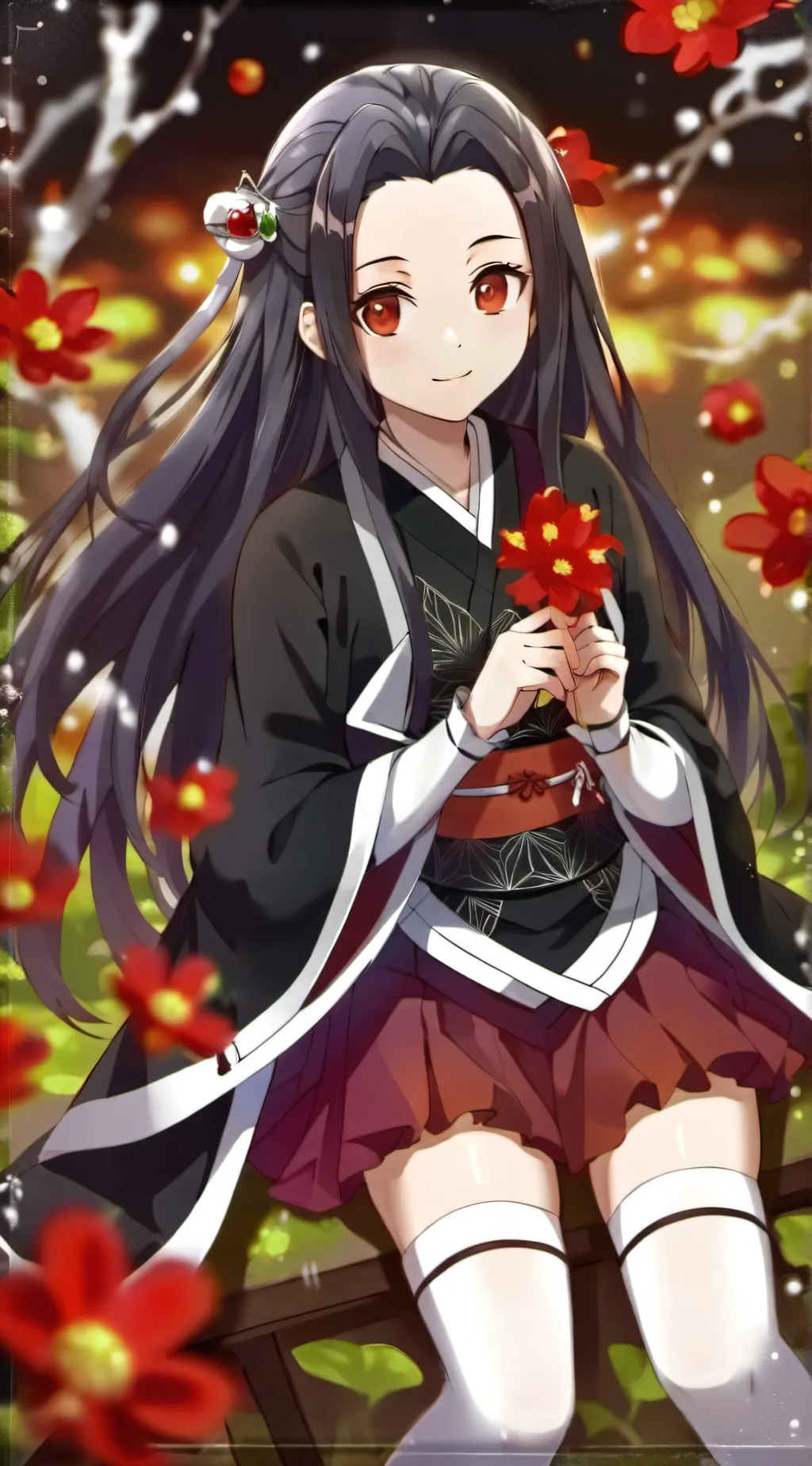 ai character: Nezuko background