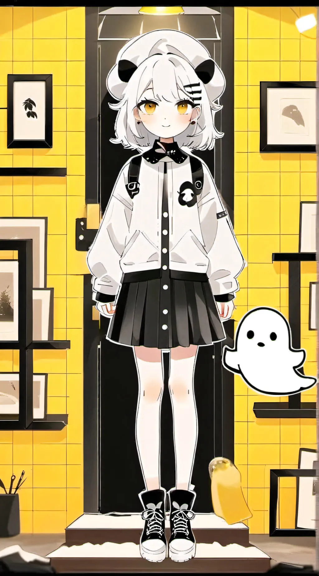 ai character: ghost friend background