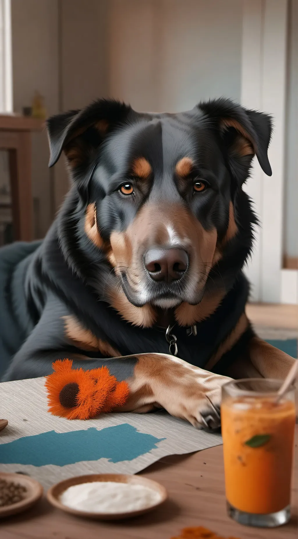 ai character: Dog background