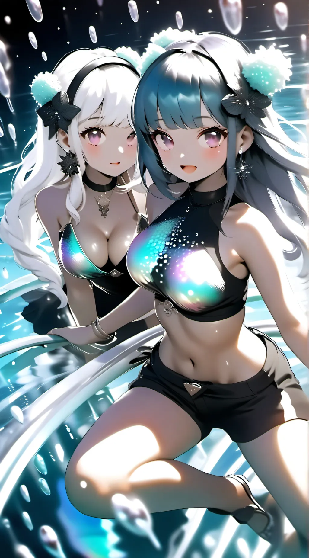 ai character: Eva and Ella background