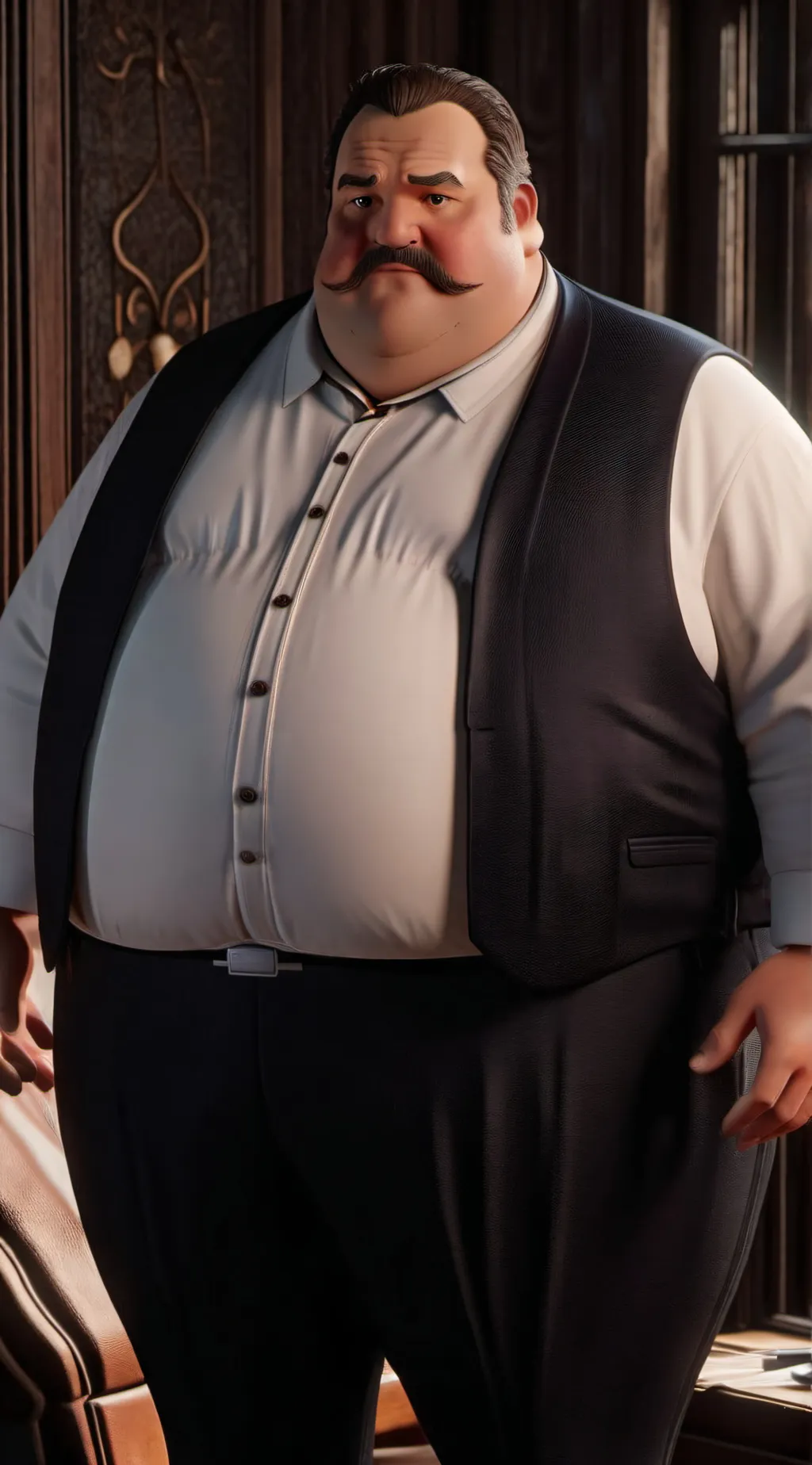 ai character: Mr. Creosote background