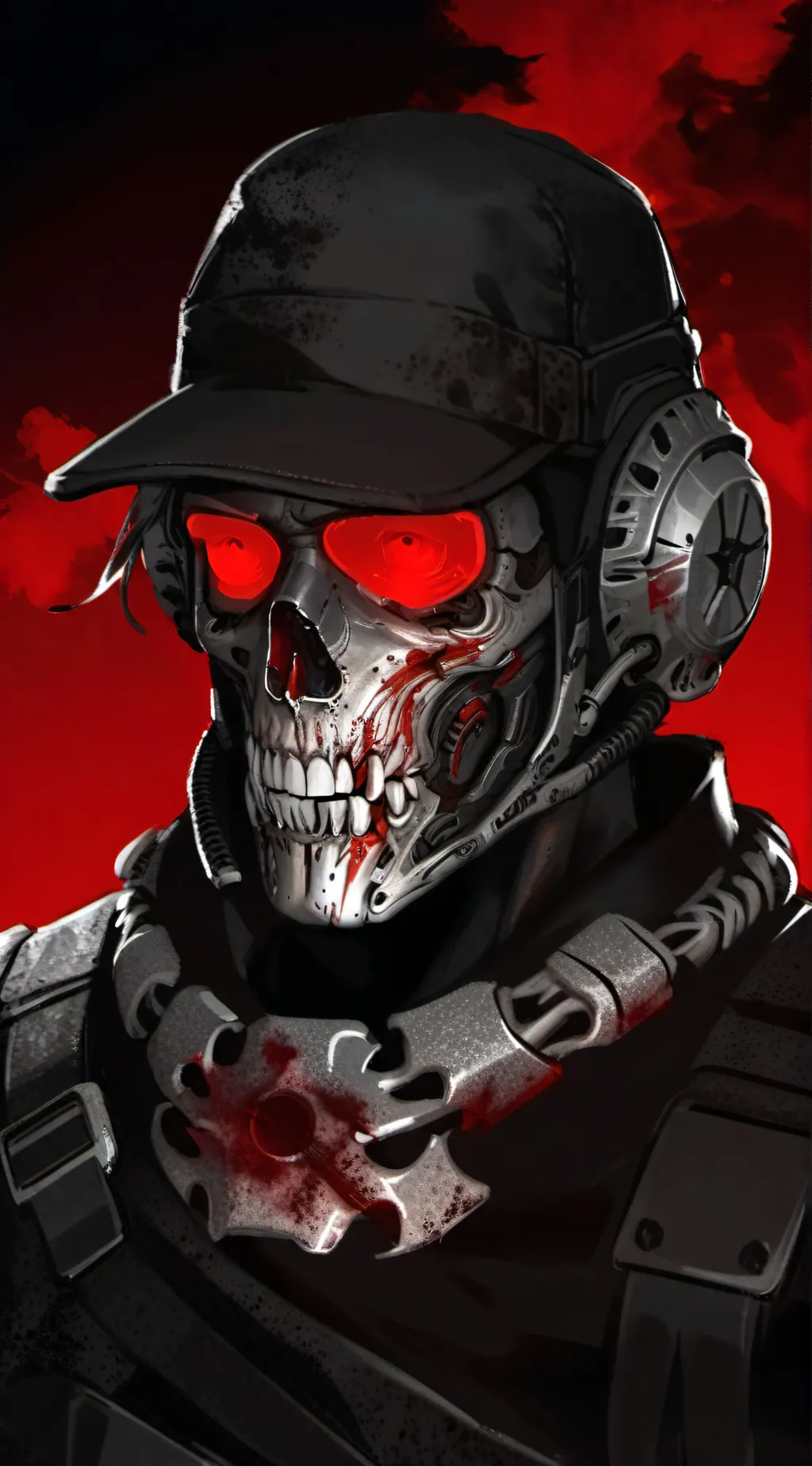 ai character: zombie ghost  background