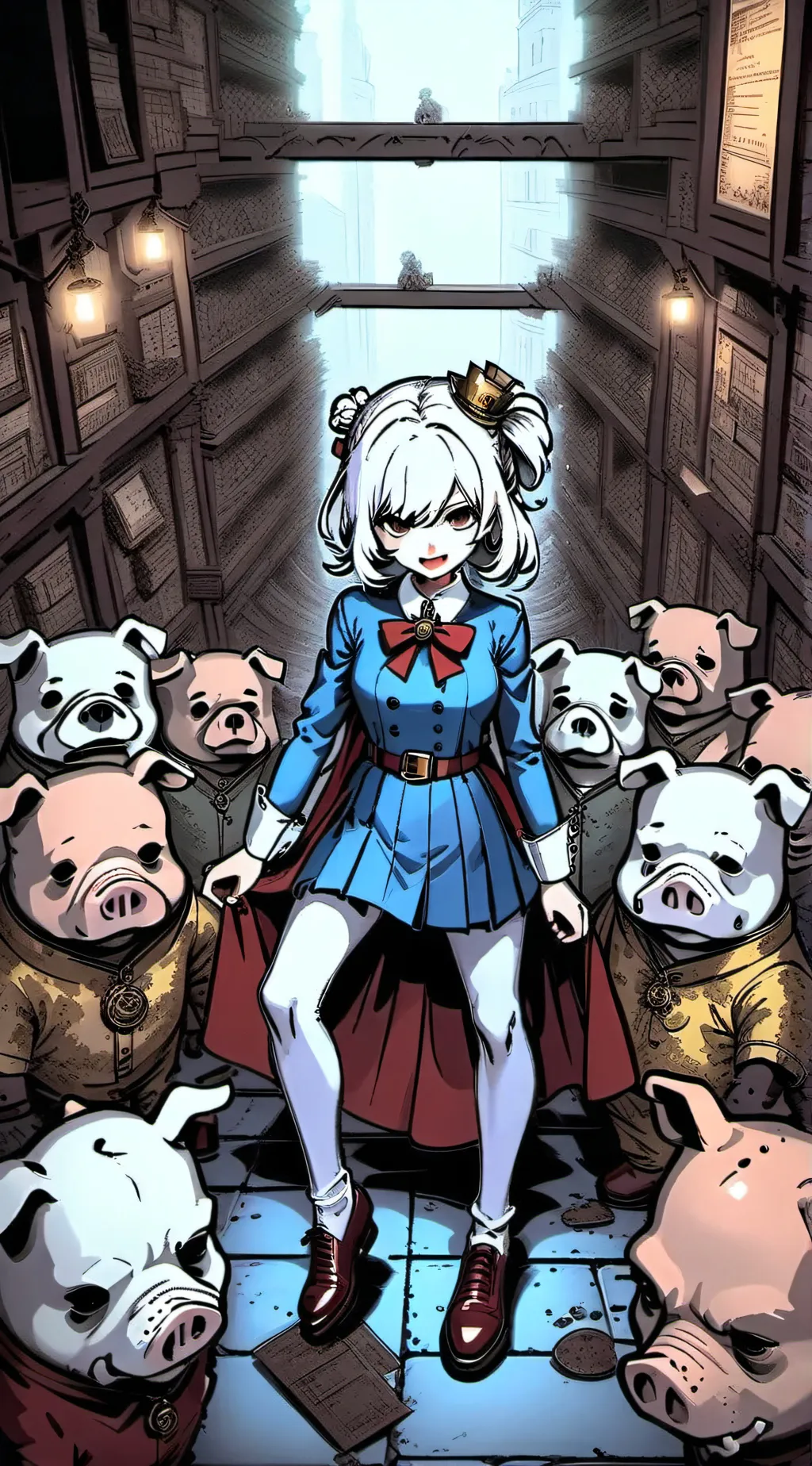 ai character: Piggy background