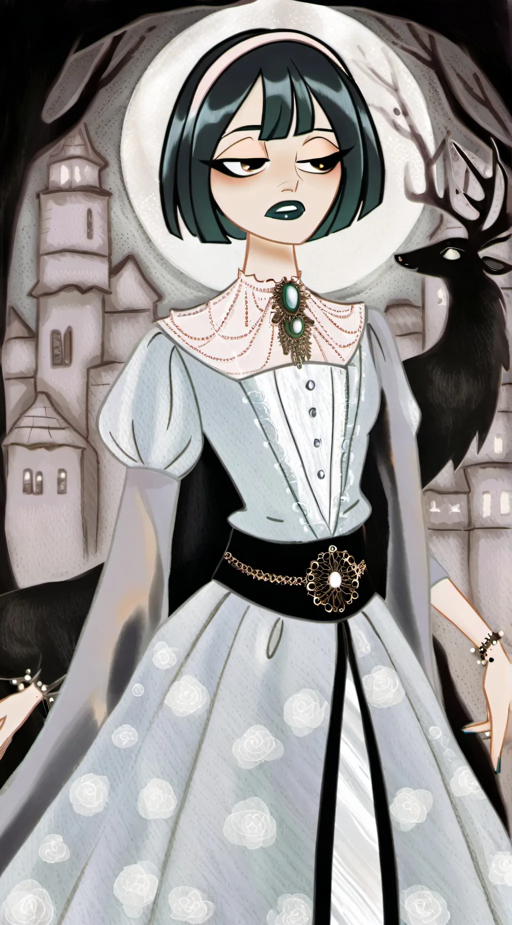 ai character: Gwen Ingrid  background