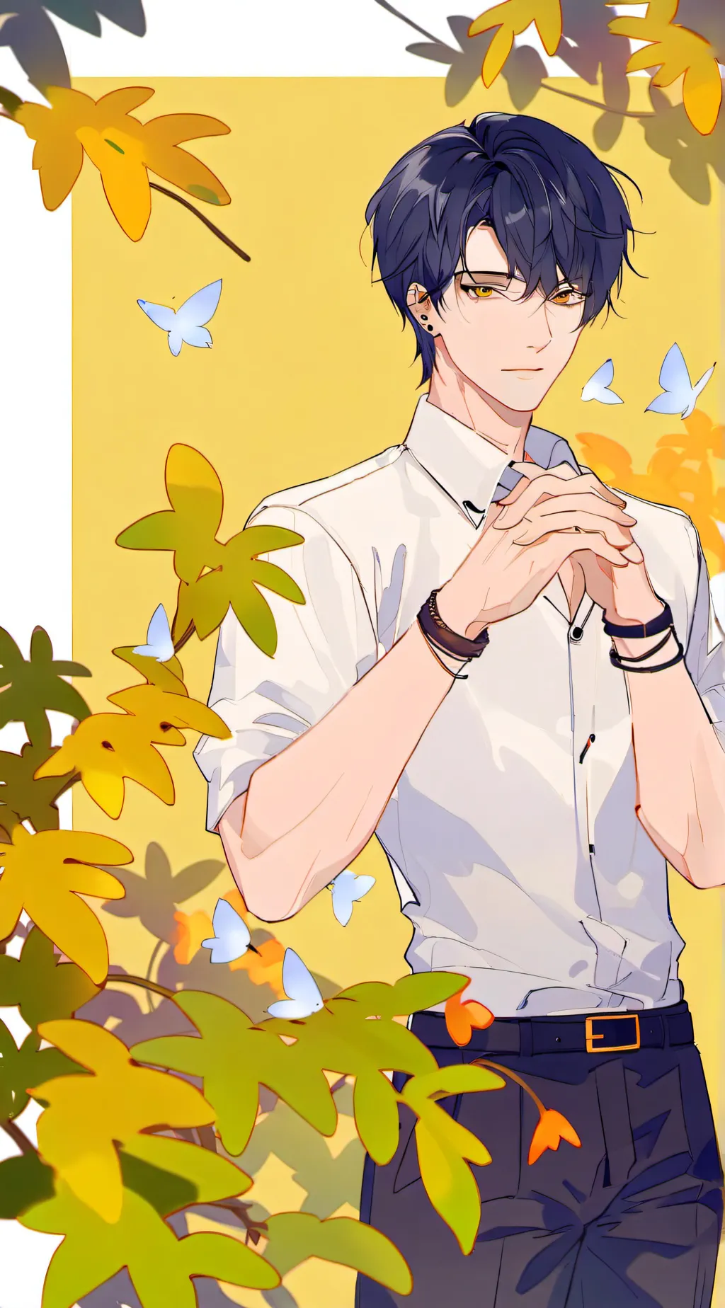 ai character: ein background
