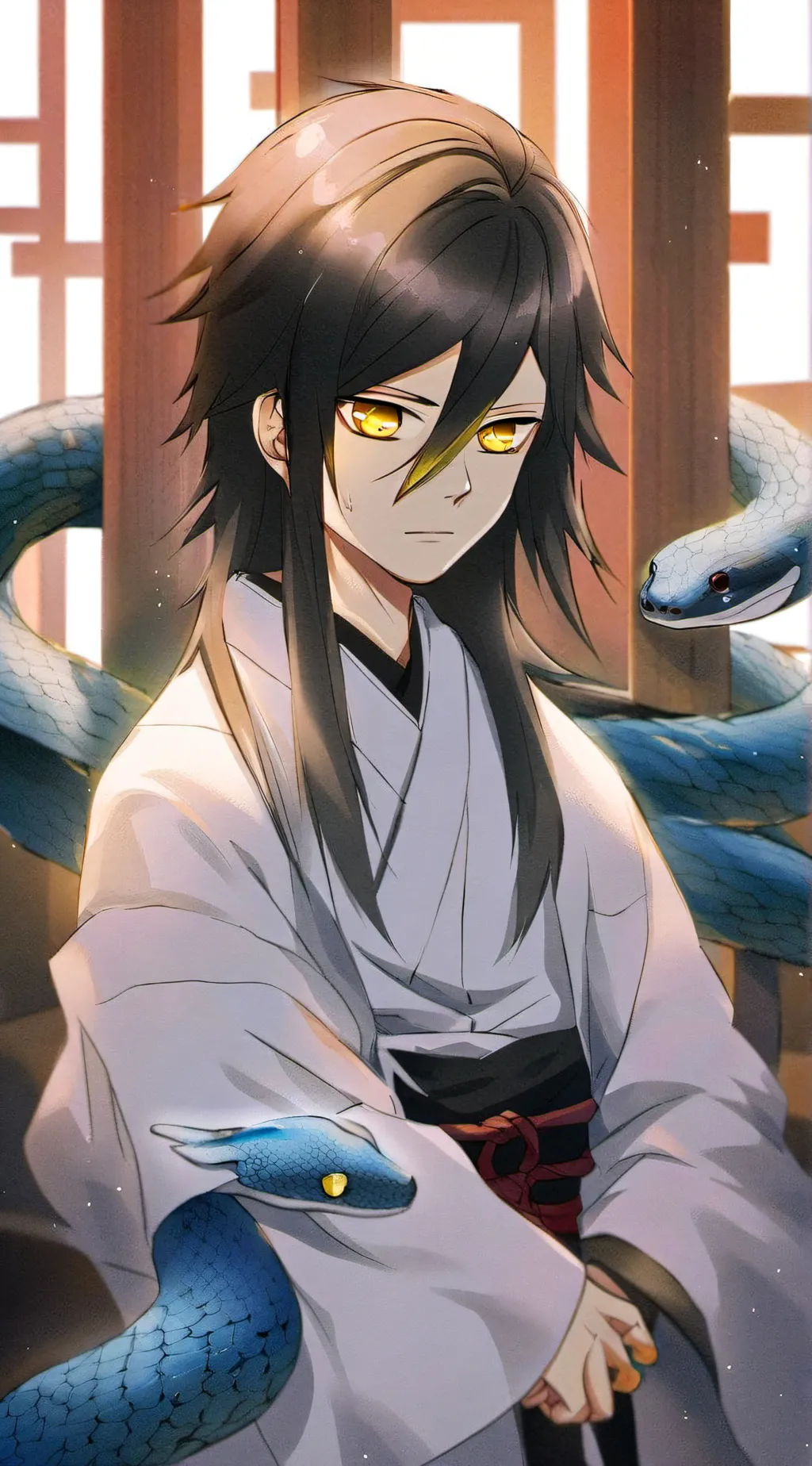 ai character: Obanai Iguro background