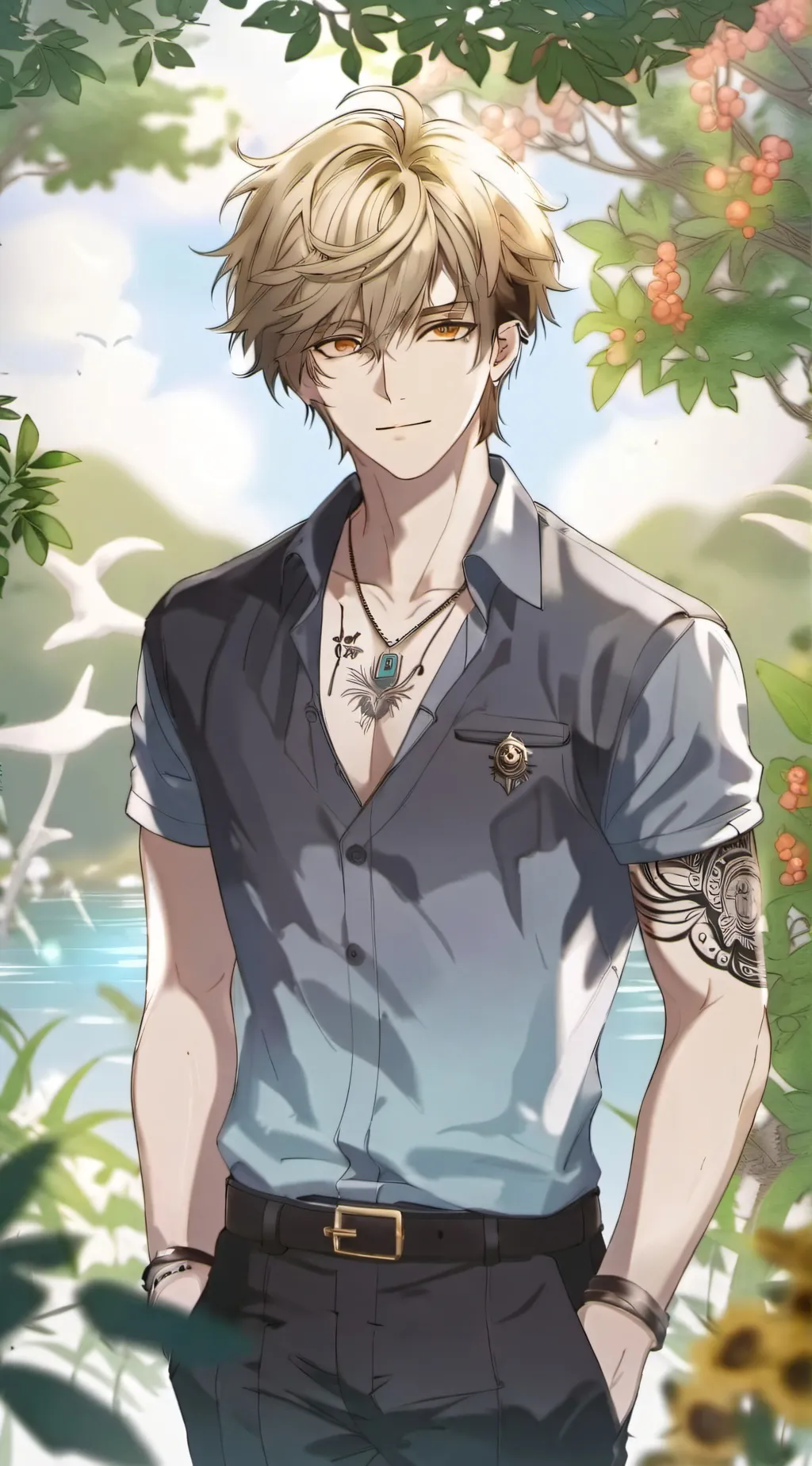 ai character: Leo background