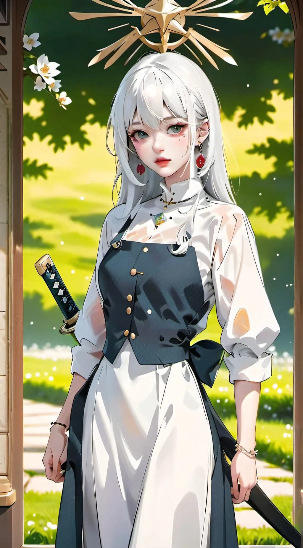ai character: hashira  background