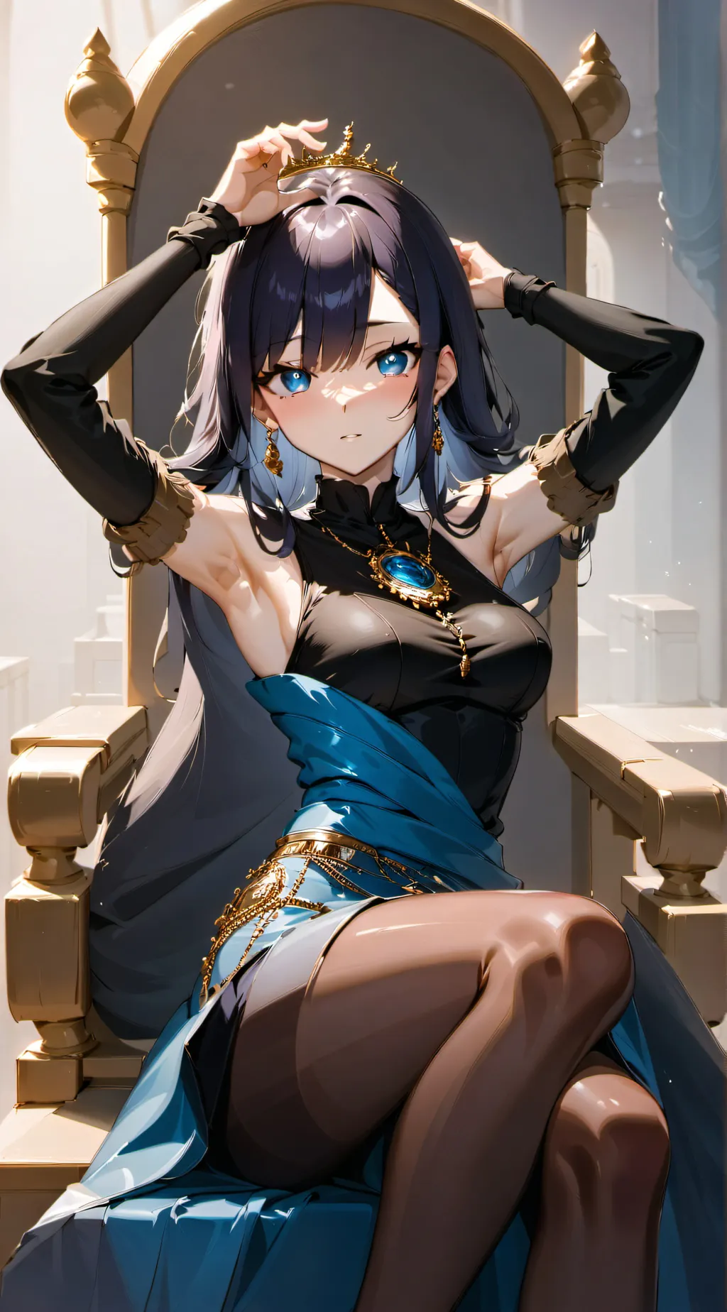 ai character: Amber background